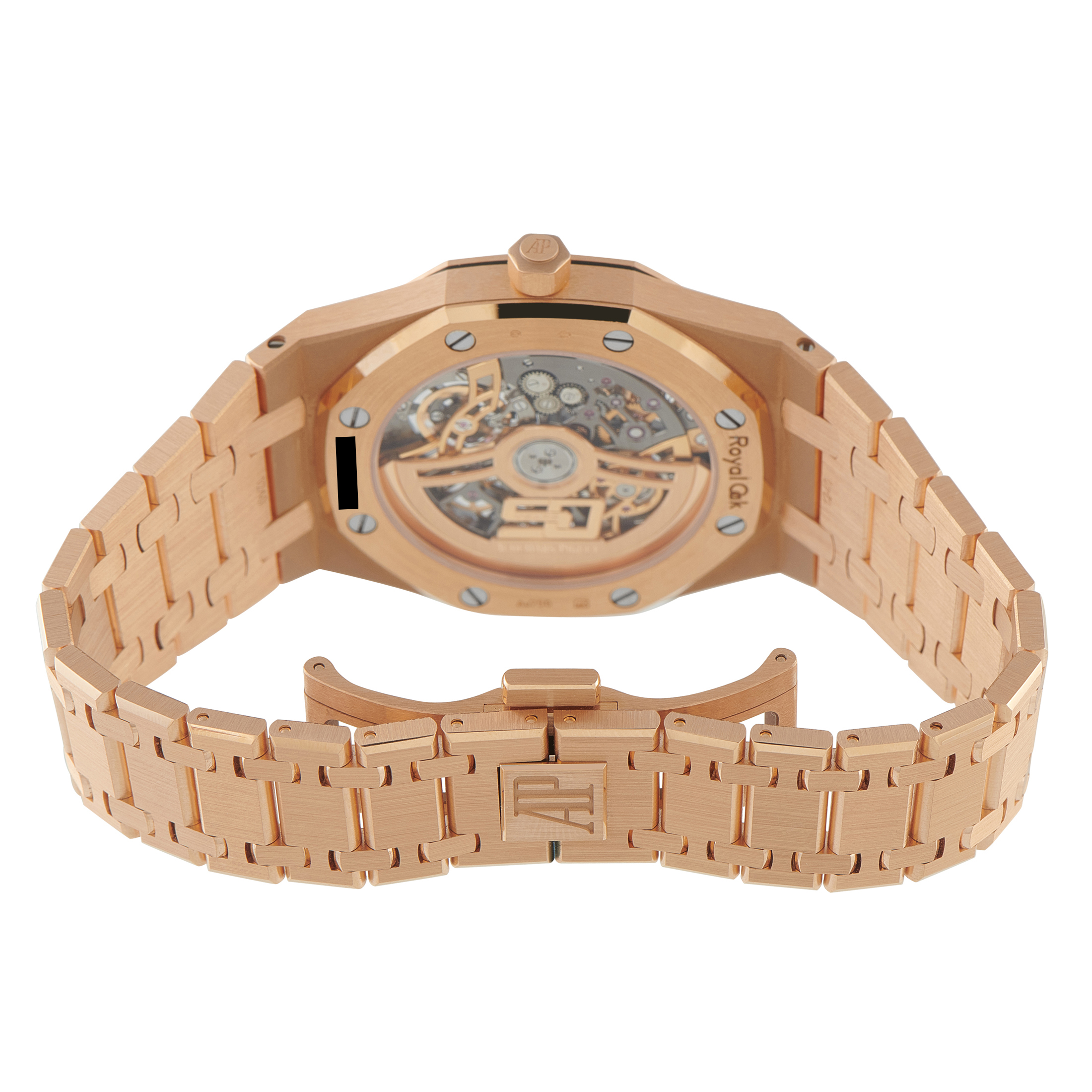 Audemars Piguet Royal Oak Jumbo Extra-Thin Openworked 18K Rose Gold Watch 16204OR.OO.1240OR.01 - Image 4