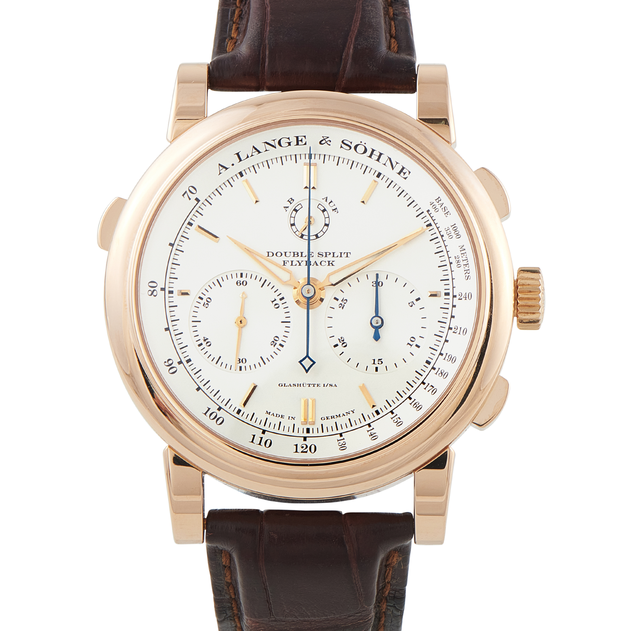 A. Lange & Sohne A Lange & Sohne Double Split Chronograph 18K Rose Gold Watch 404.032