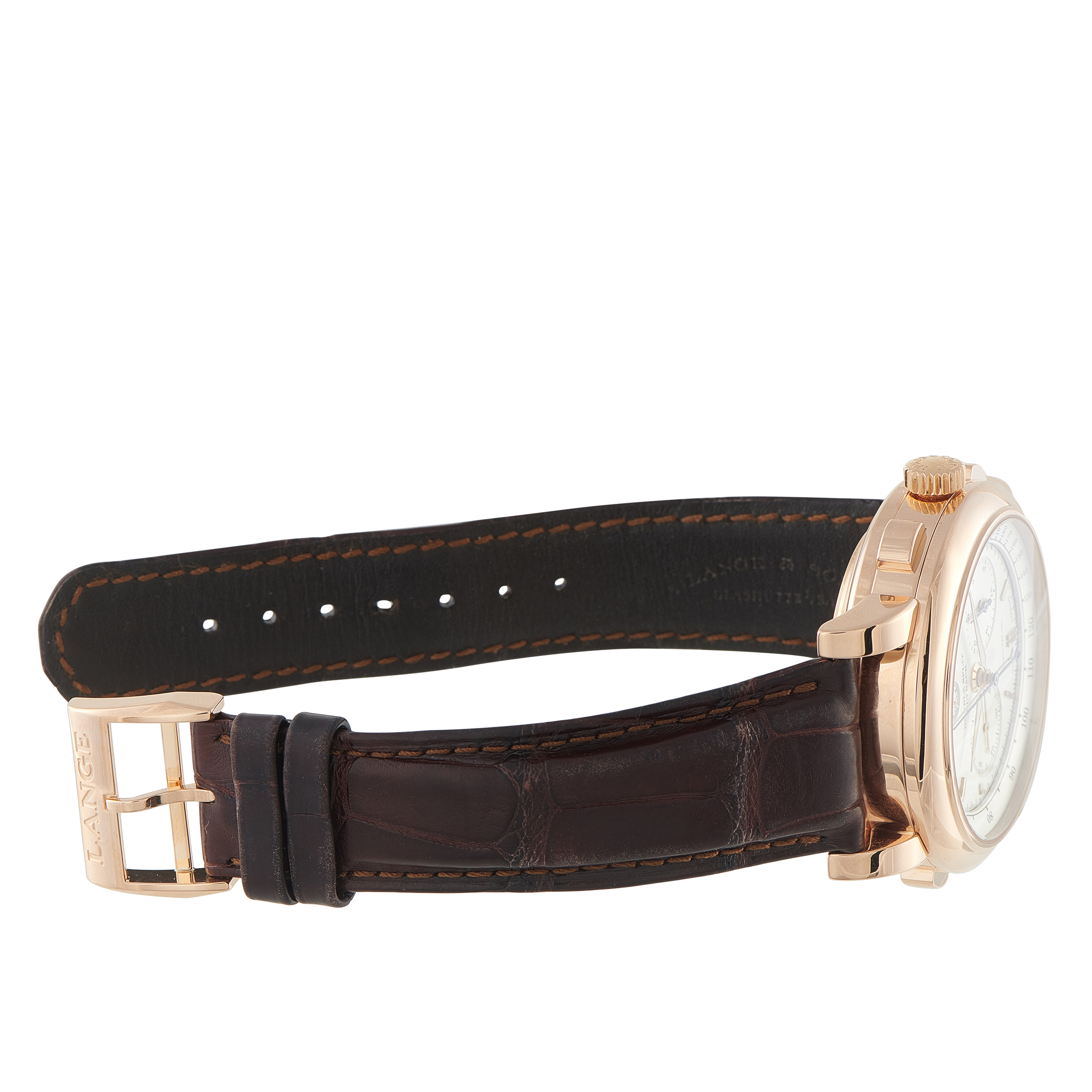 A. Lange & Sohne A Lange & Sohne Double Split Chronograph 18K Rose Gold Watch 404.032 - Image 4