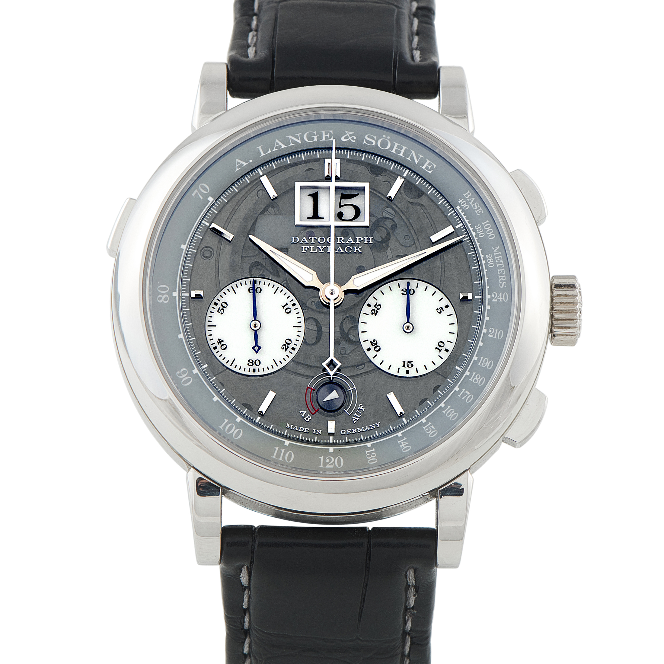 A. Lange & Sohne Datograph Up/Down Lumen Platinum Watch 405.034