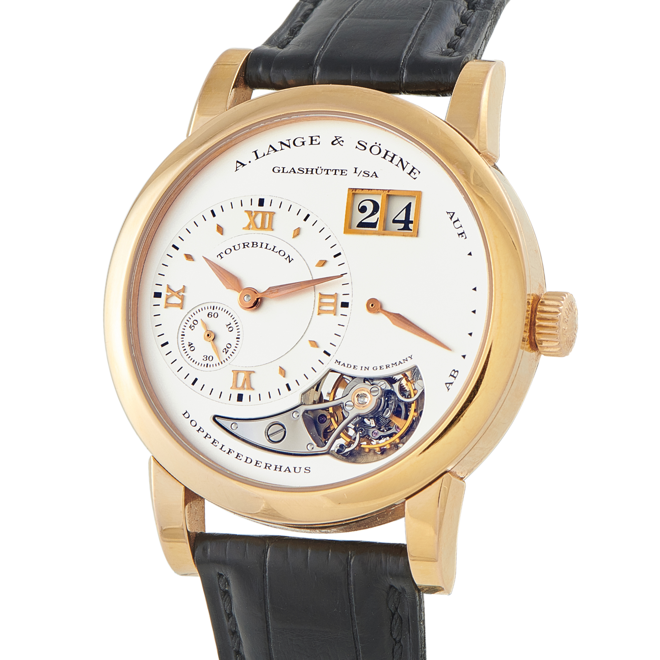 A. Lange & Sohne Lange 1 Tourbillon Rose Gold Watch 704.032 - Image 2