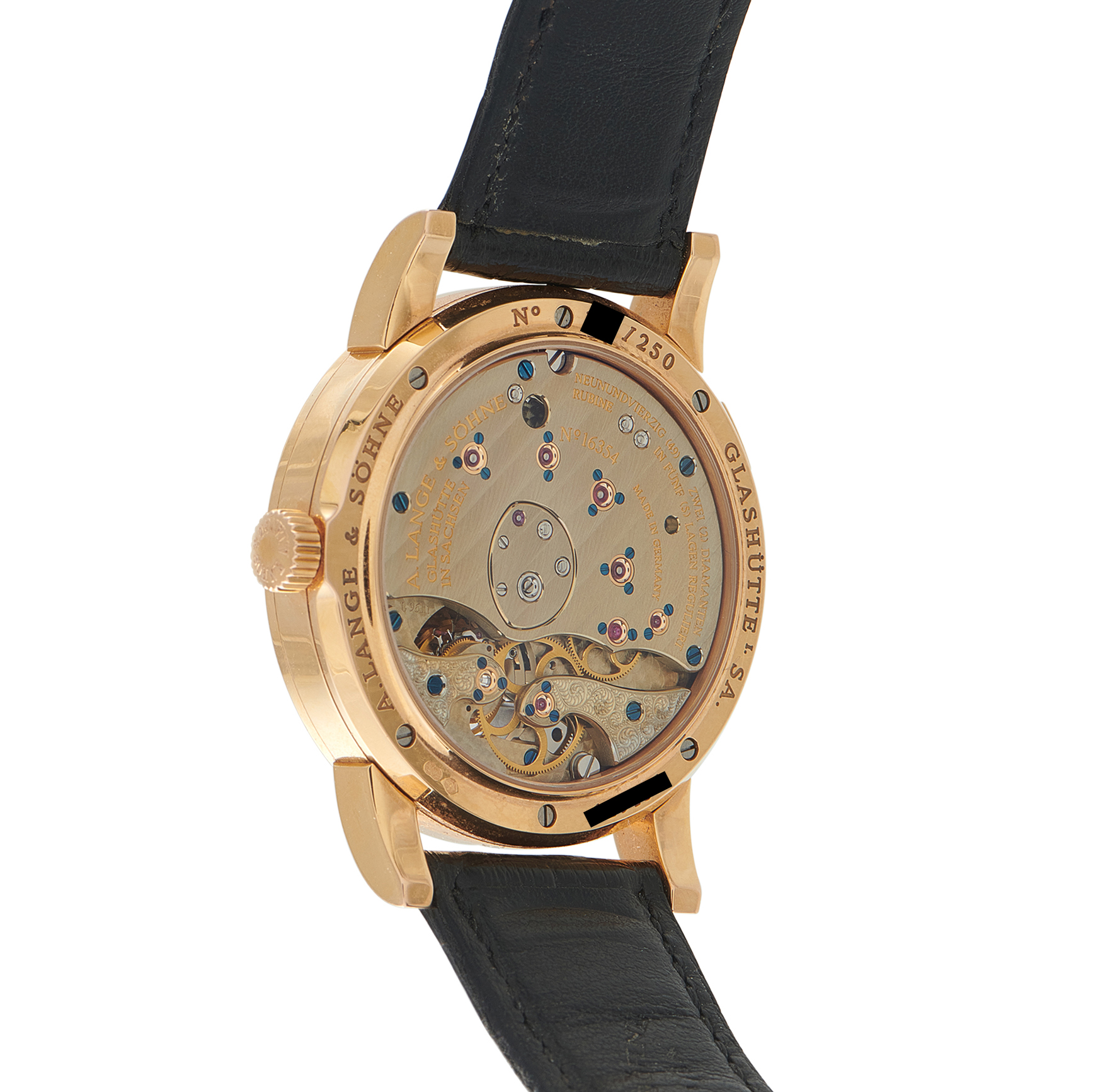 A. Lange & Sohne Lange 1 Tourbillon Rose Gold Watch 704.032 - Image 3