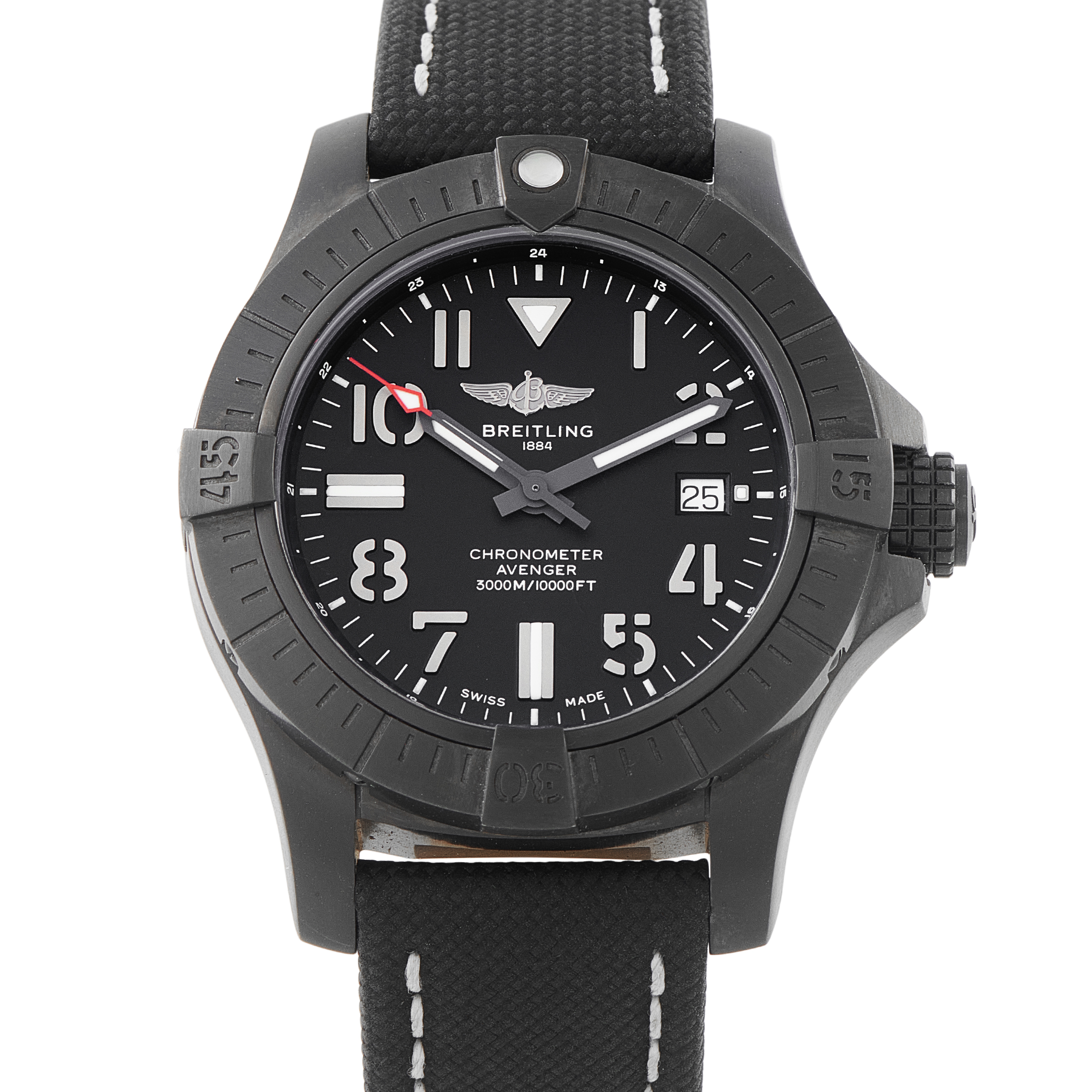 Breitling Avenger Seawolf Night Mission Titanium Watch V17319