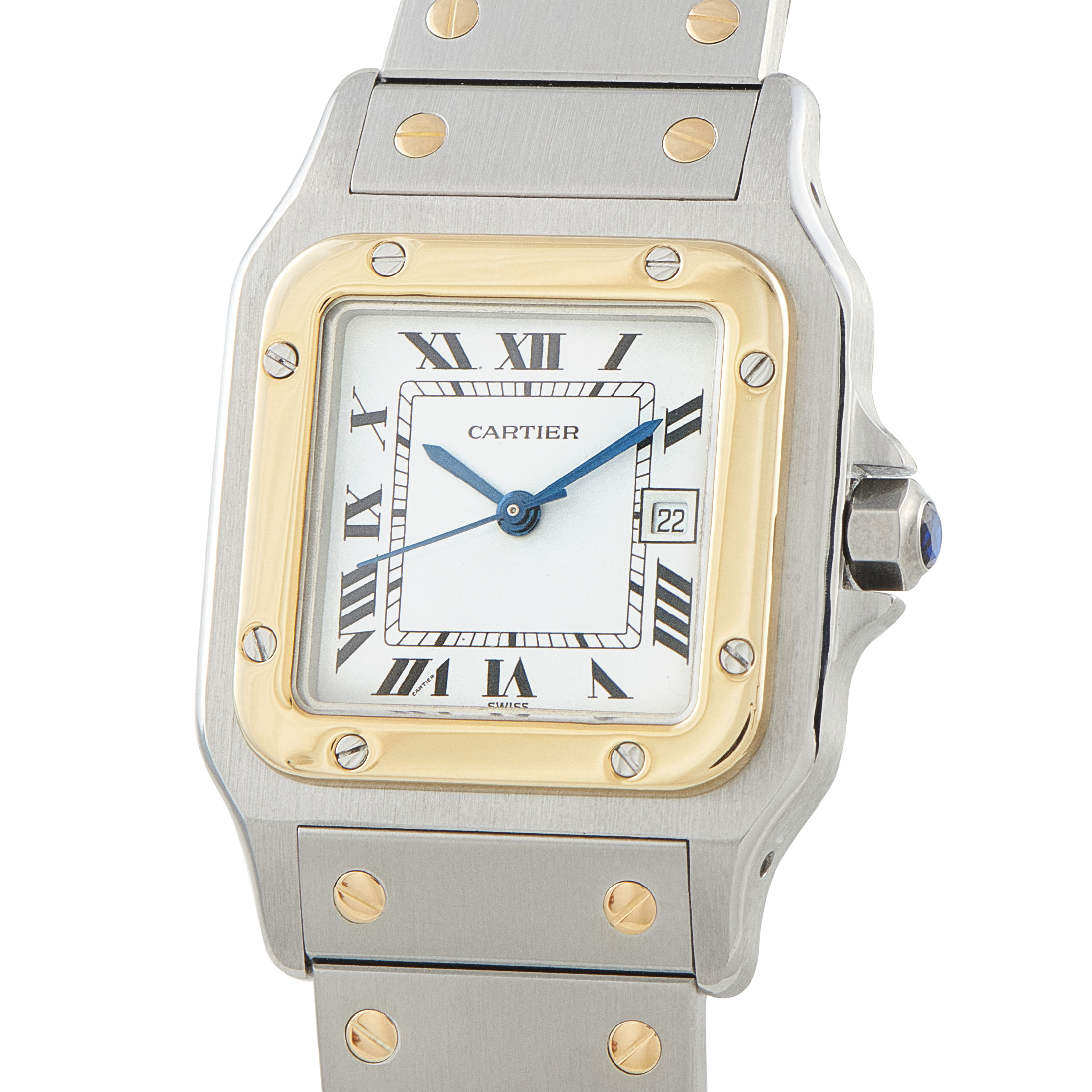 Cartier Santos Carrée Two Tone Watch 2961 - Image 2
