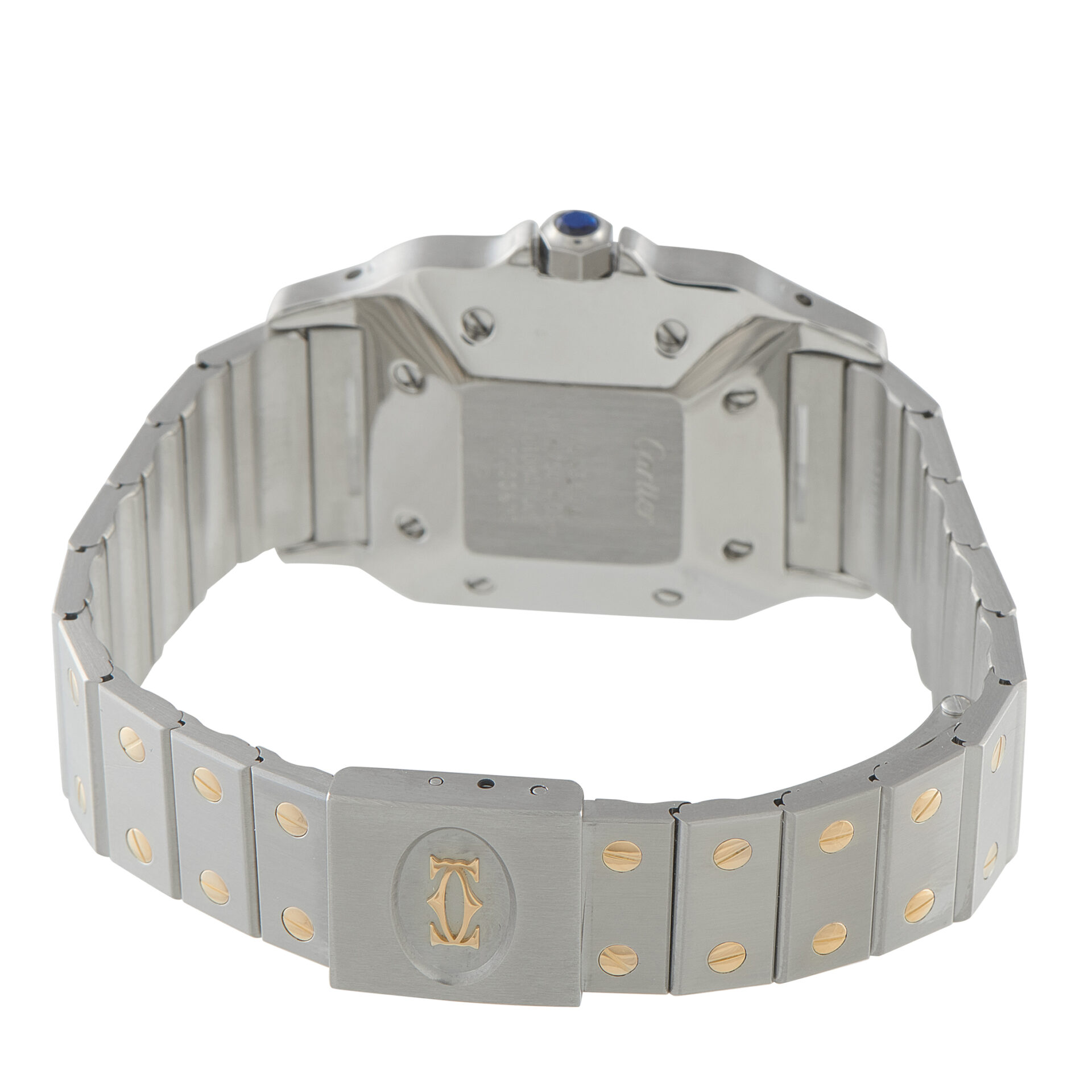 Cartier Santos Carrée Two Tone Watch 2961 - 29 mm - Silver