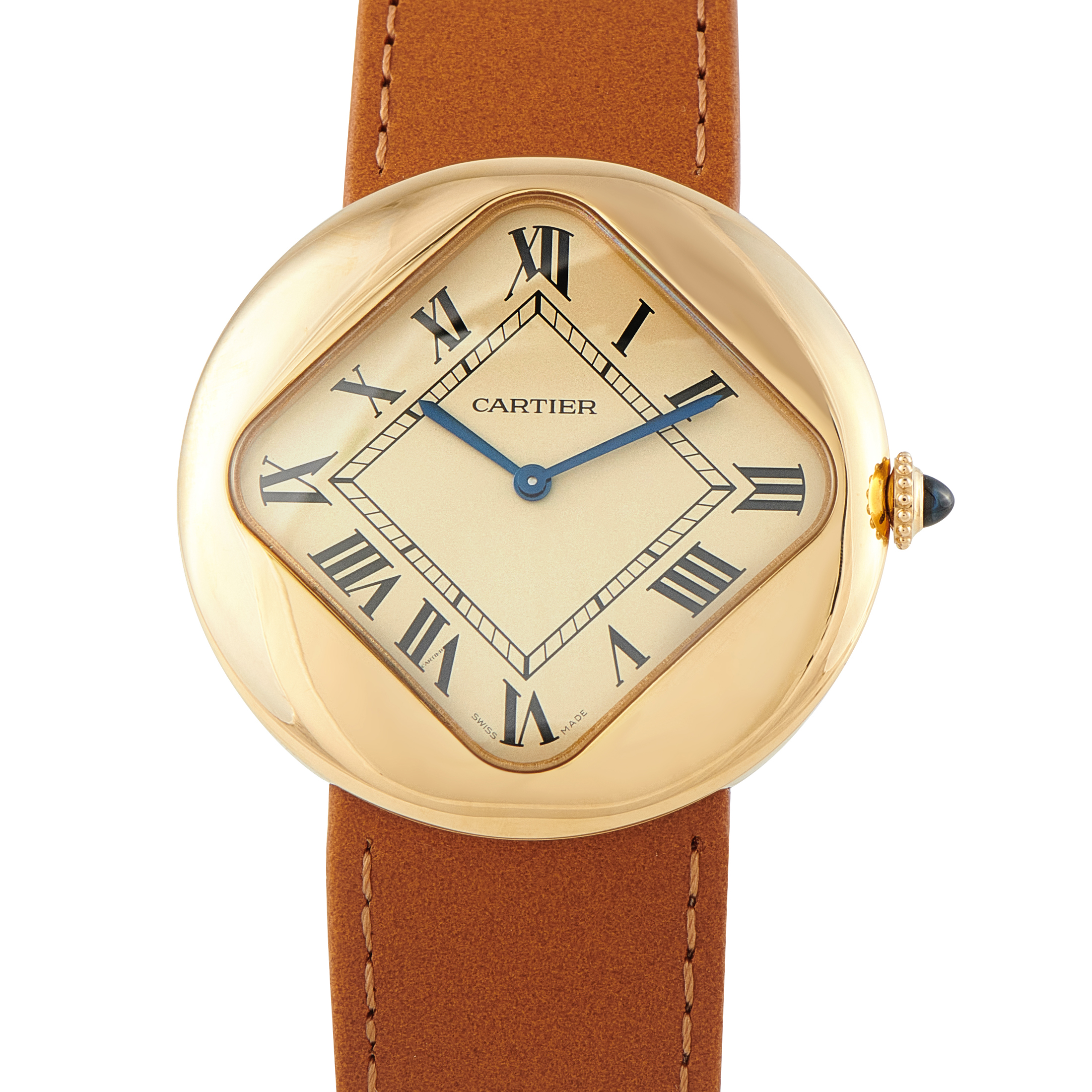 Cartier Pebble-Shaped Yellow Gold Limited Edition Watch CRWGPB0003