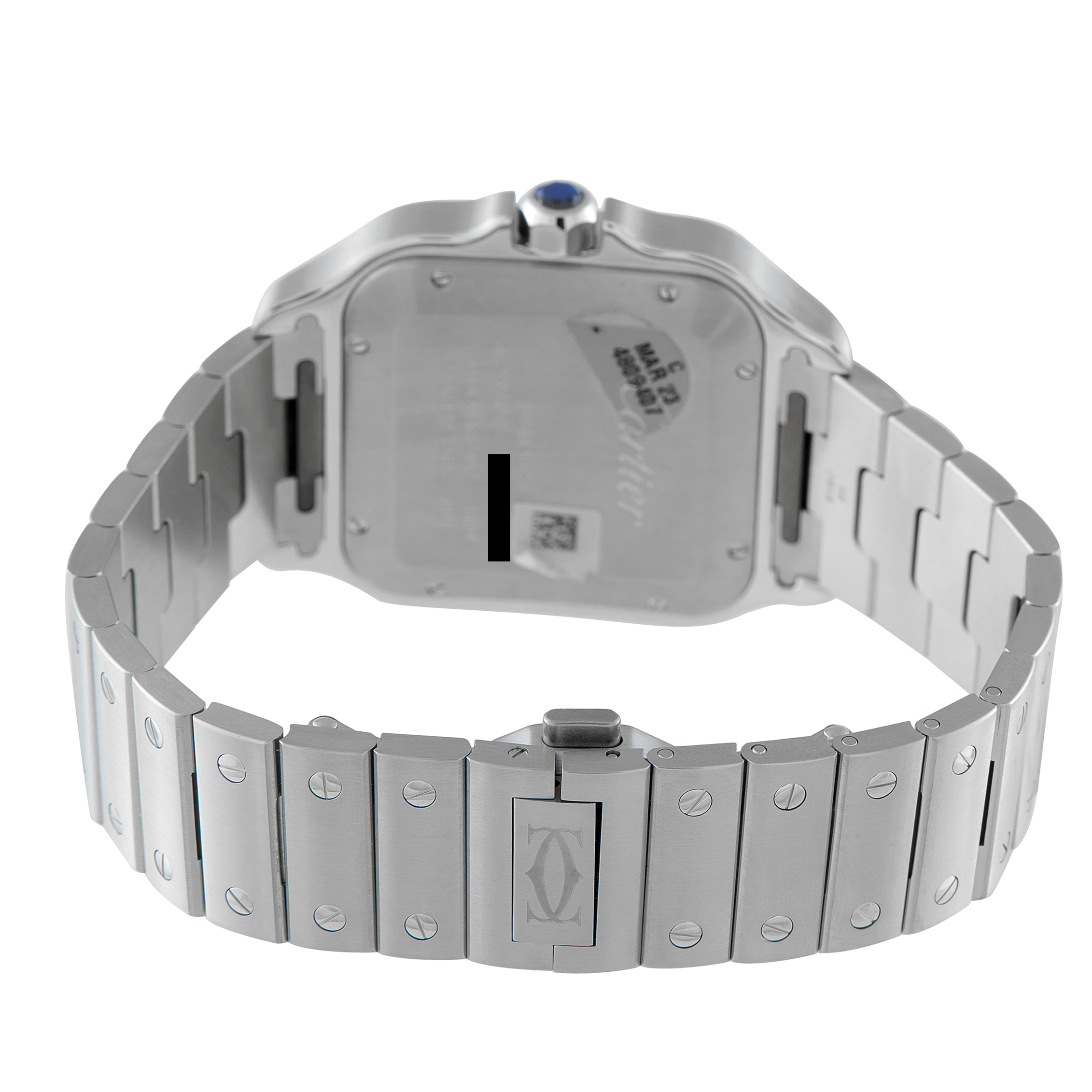 Cartier Santos de Cartier Large Model Blue Dial Steel Watch WSSA0030 - Image 4