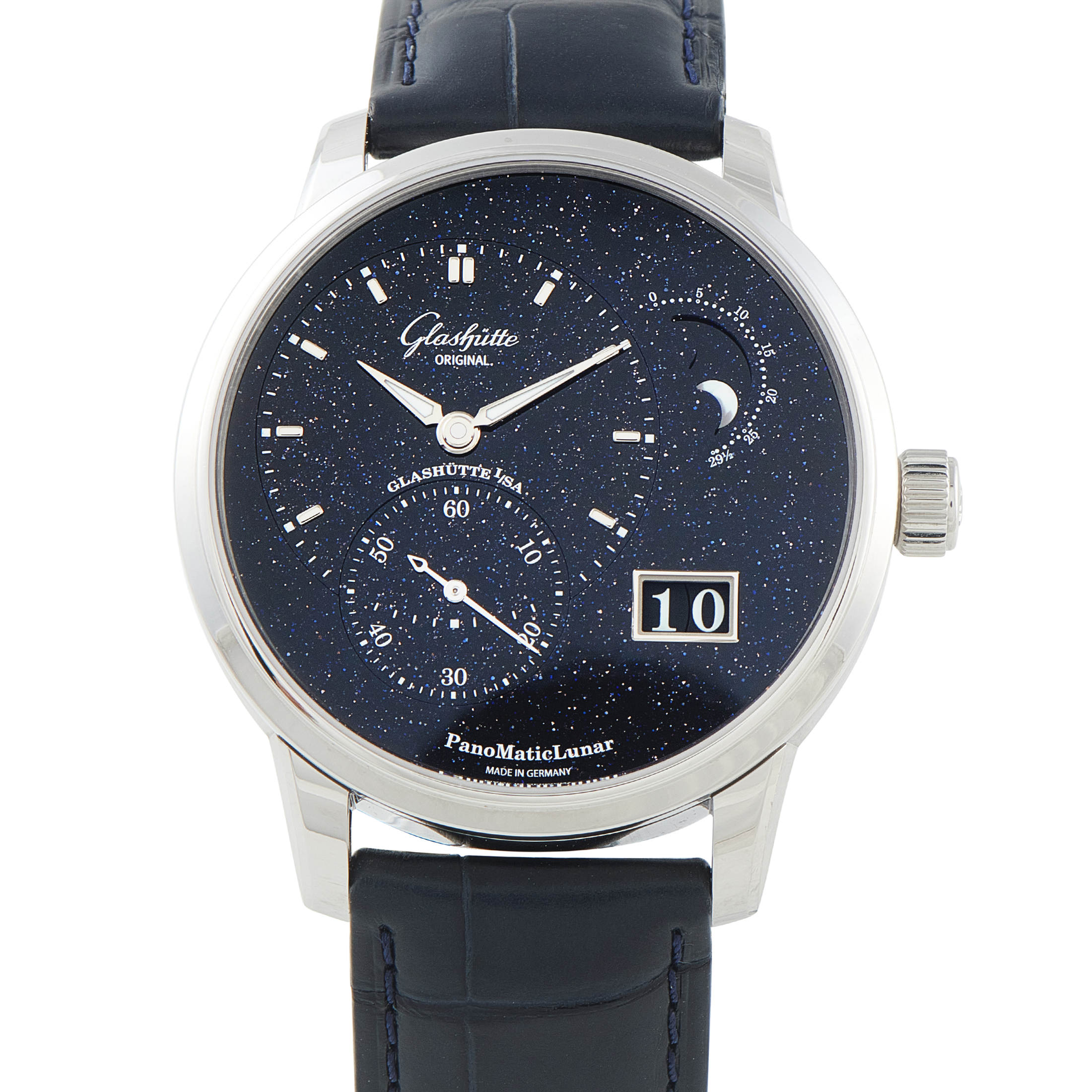 Glashutte Original PanoMaticLunar Platinum Limited Edition Watch W19214010361