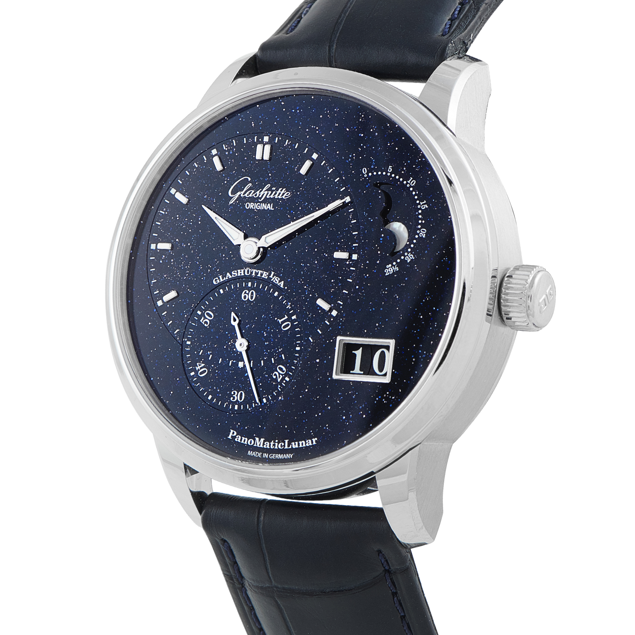 Glashutte Original PanoMaticLunar Platinum Limited Edition Watch W19214010361 - Image 2