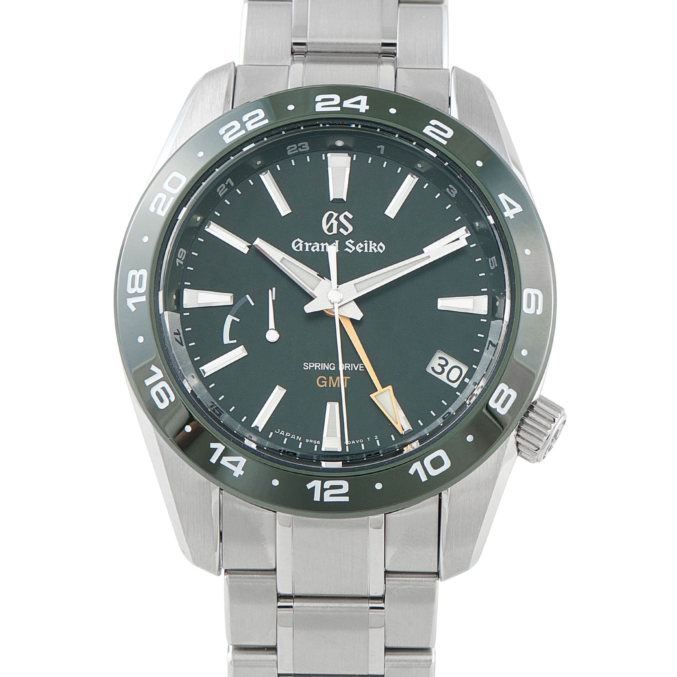 Grand Seiko Moss GMT Steel Watch SBGE257