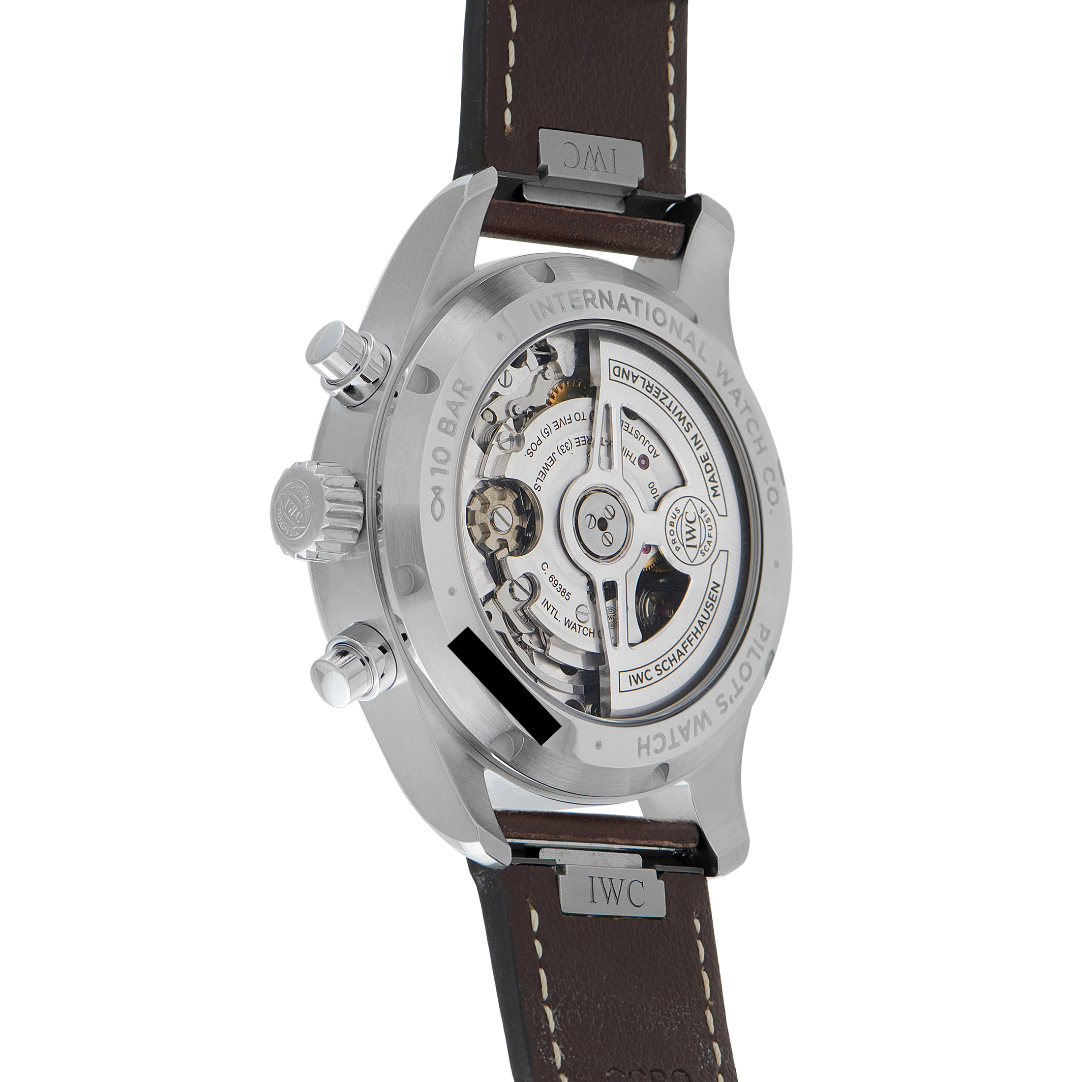 IWC Pilot's 41 Green Dial Chronograph Steel Watch IW388103 - Image 3