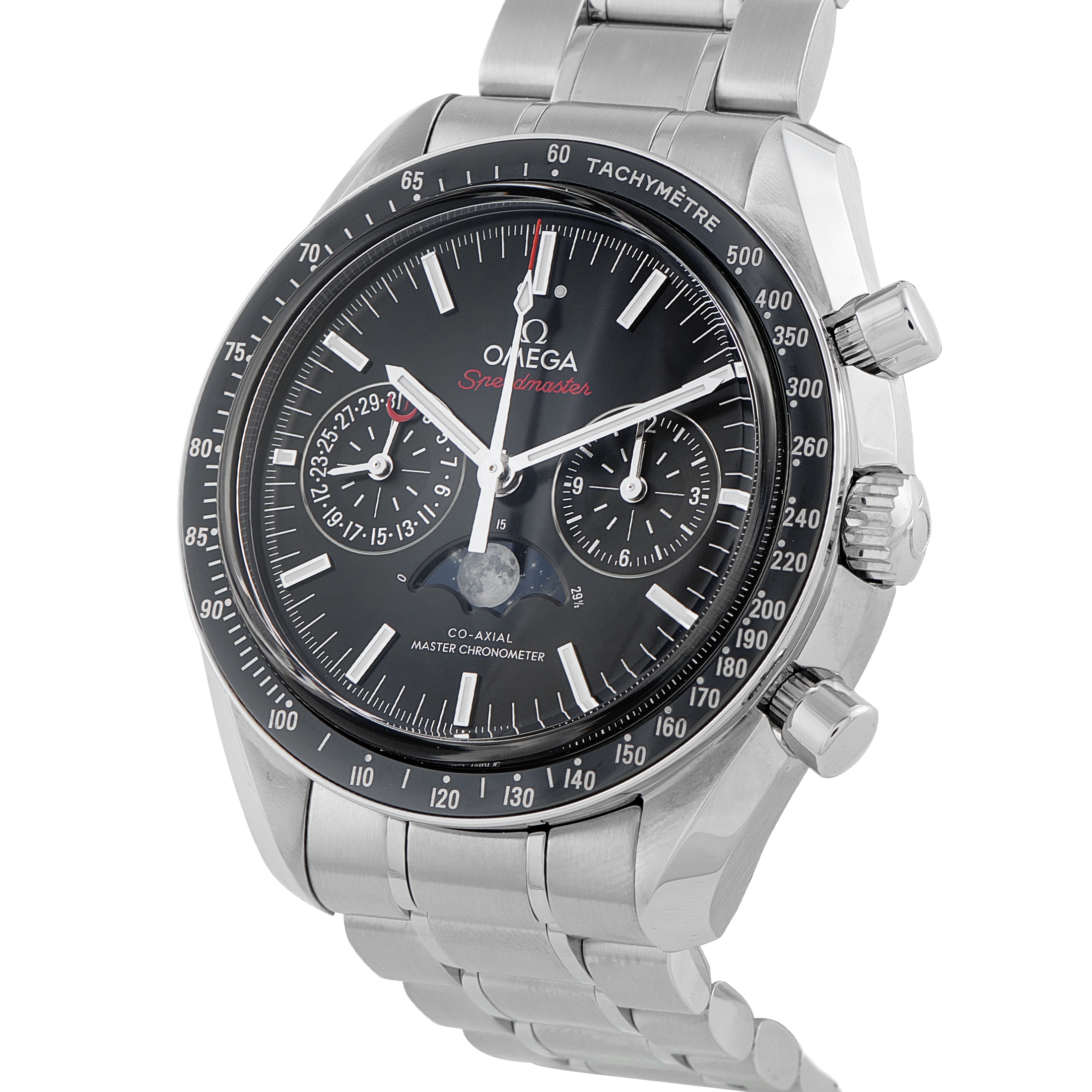 Omega Speedmaster Moonphase Steel Watch 30430445201001 - Image 2