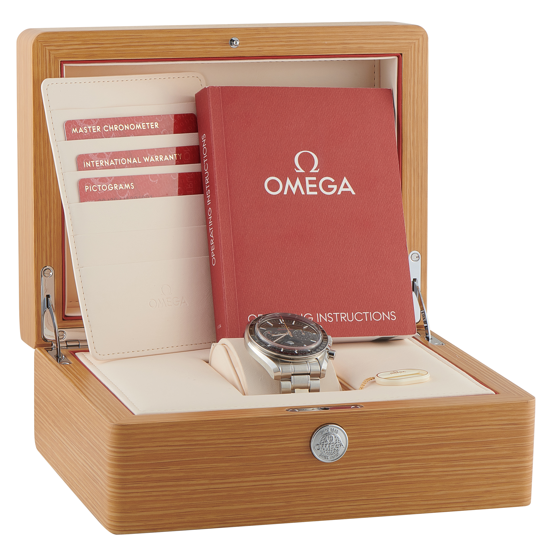 Omega Speedmaster Moonphase Steel Watch 30430445201001 - Image 5