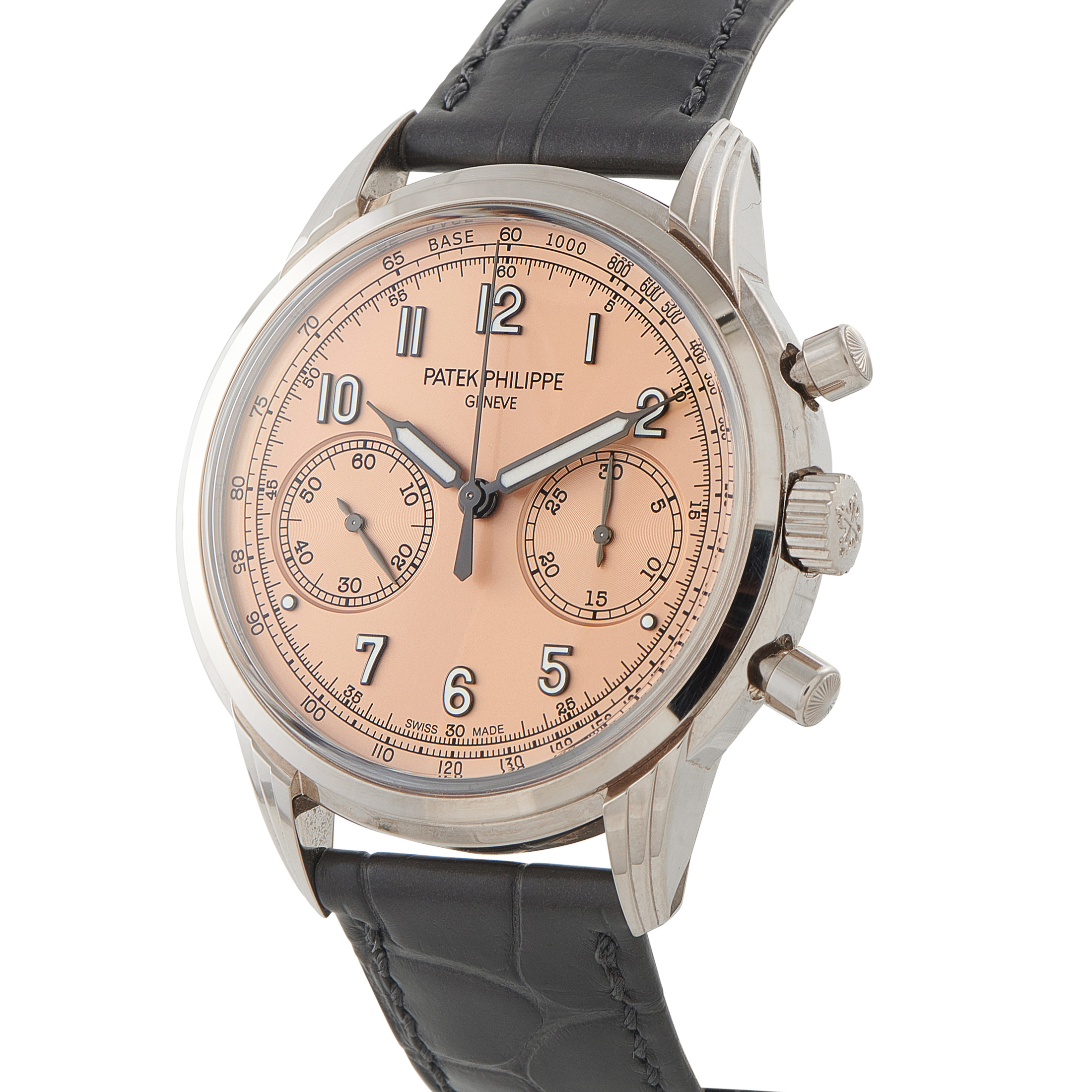 Patek Philippe Complications Chronograph Salmon Dial White Gold Watch 5172G-010 - Image 2