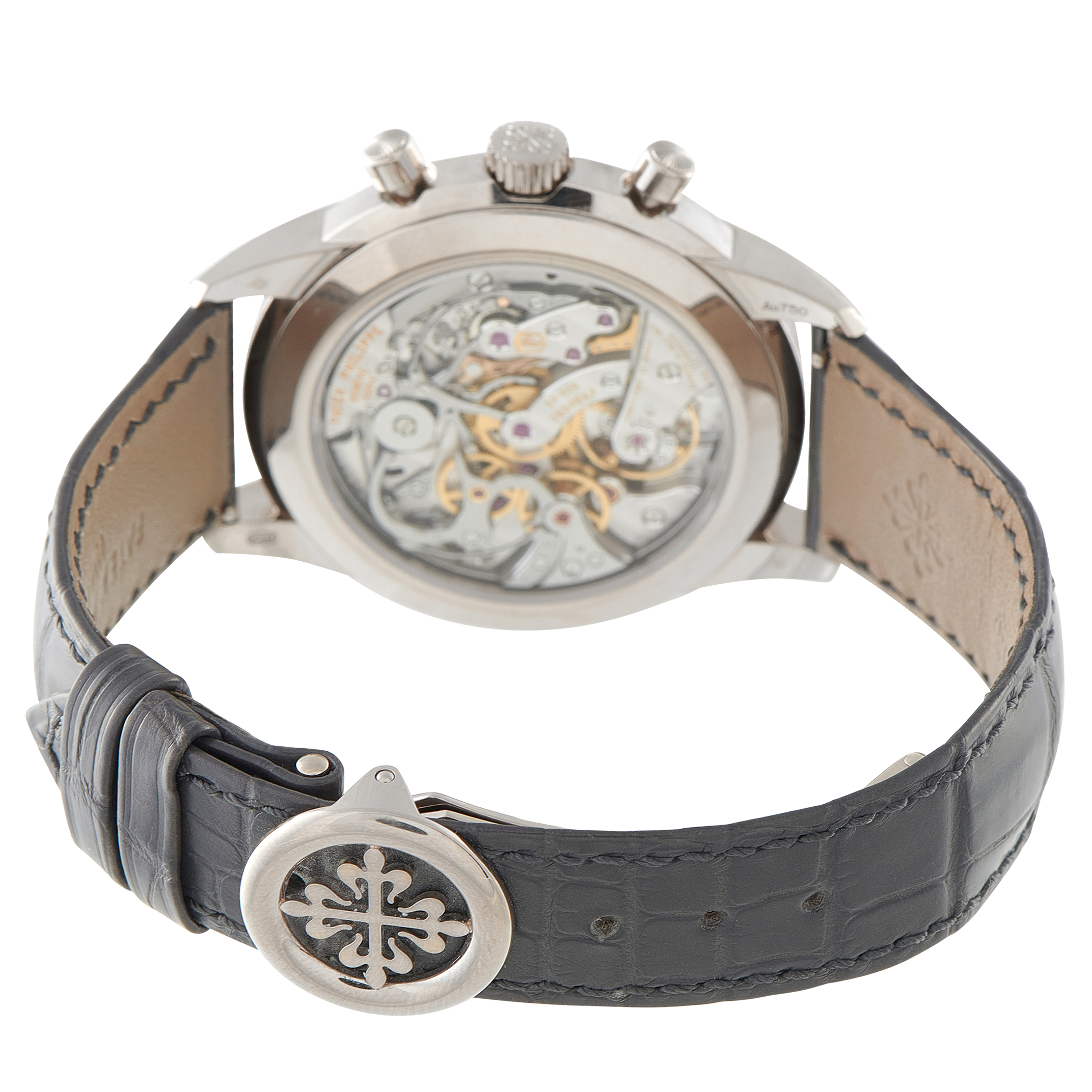 Patek Philippe Complications Chronograph Salmon Dial White Gold Watch 5172G-010 - Image 4