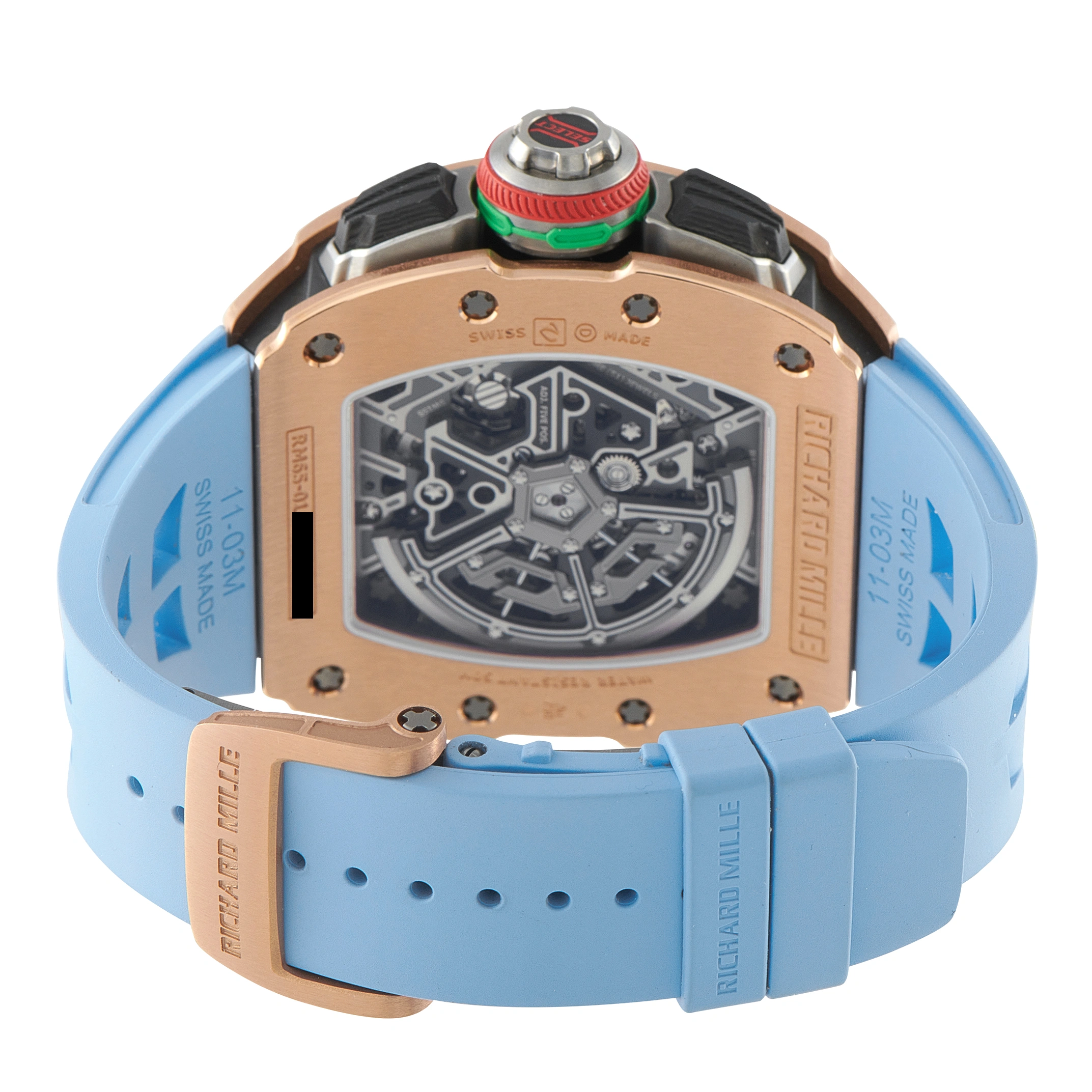 Richard Mille RM 65-01 Split Seconds Chronograph 18k Red Gold Watch RM65-01-RG-CA rm65-01 RG/CA - Image 4