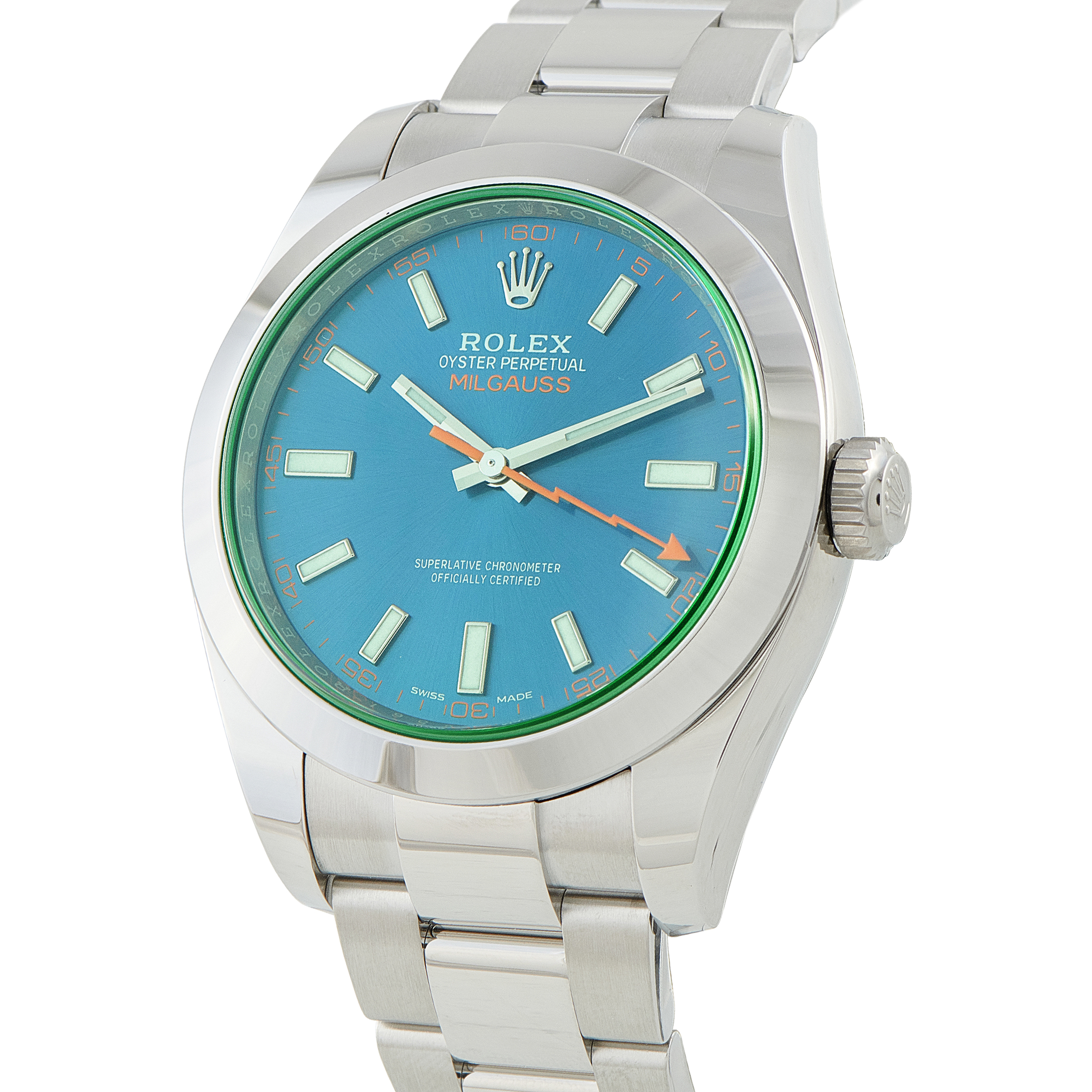 Rolex Milgauss Z-Blue Dial Steel Watch 116400GV - Image 2