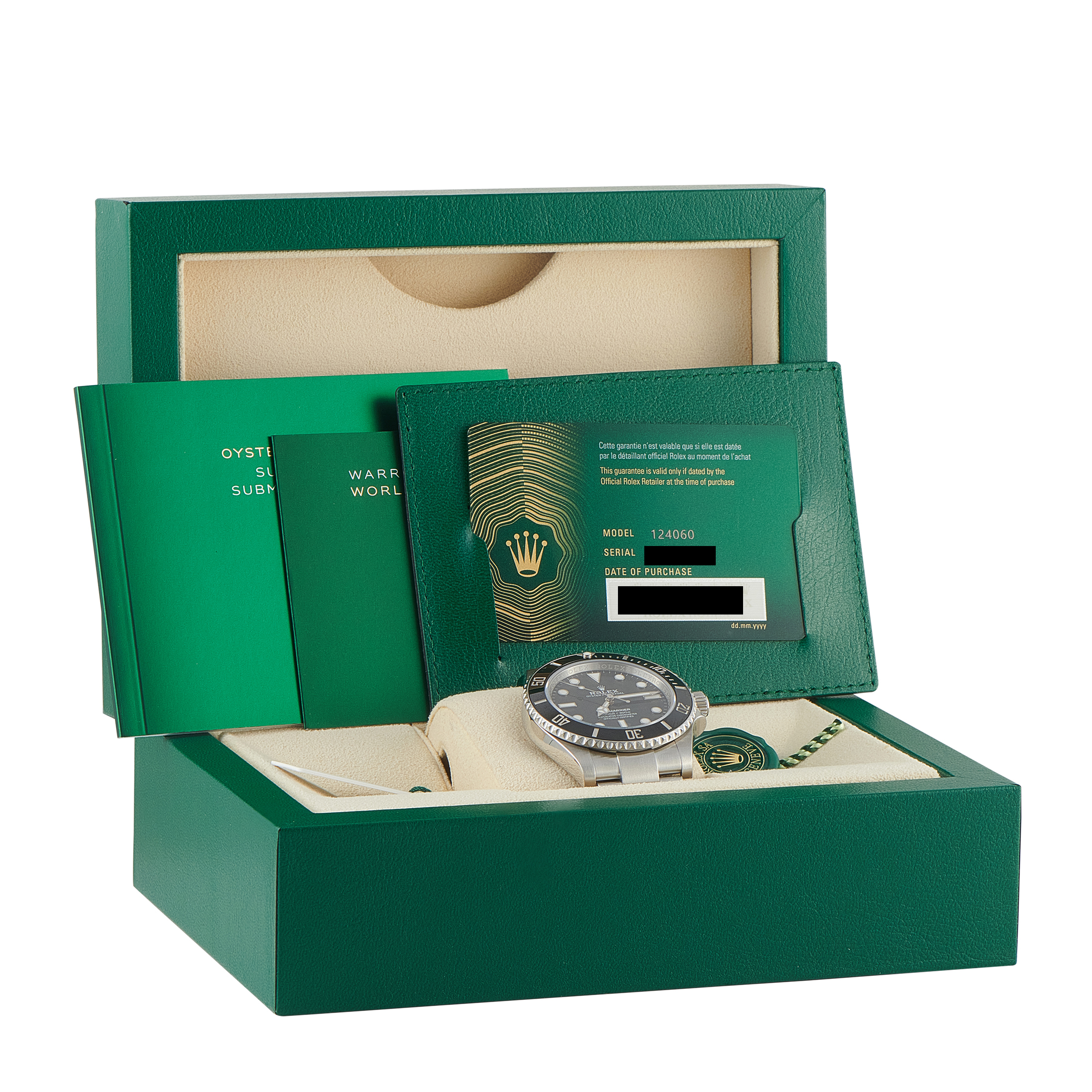 Rolex Submariner No-Date Steel Watch 124060 - Image 5