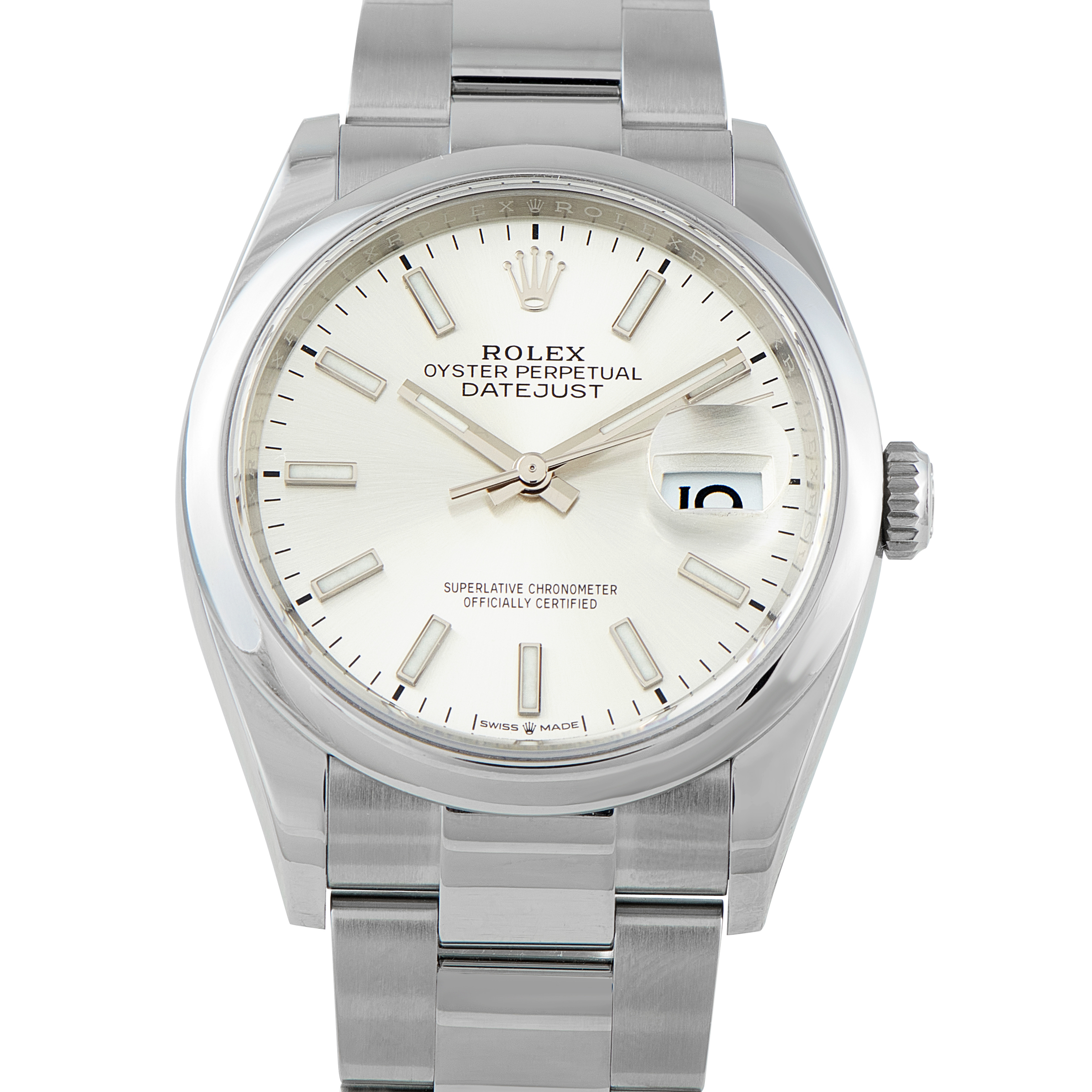 Rolex Datejust 36 Silver Dial Steel Oyster Watch 126200