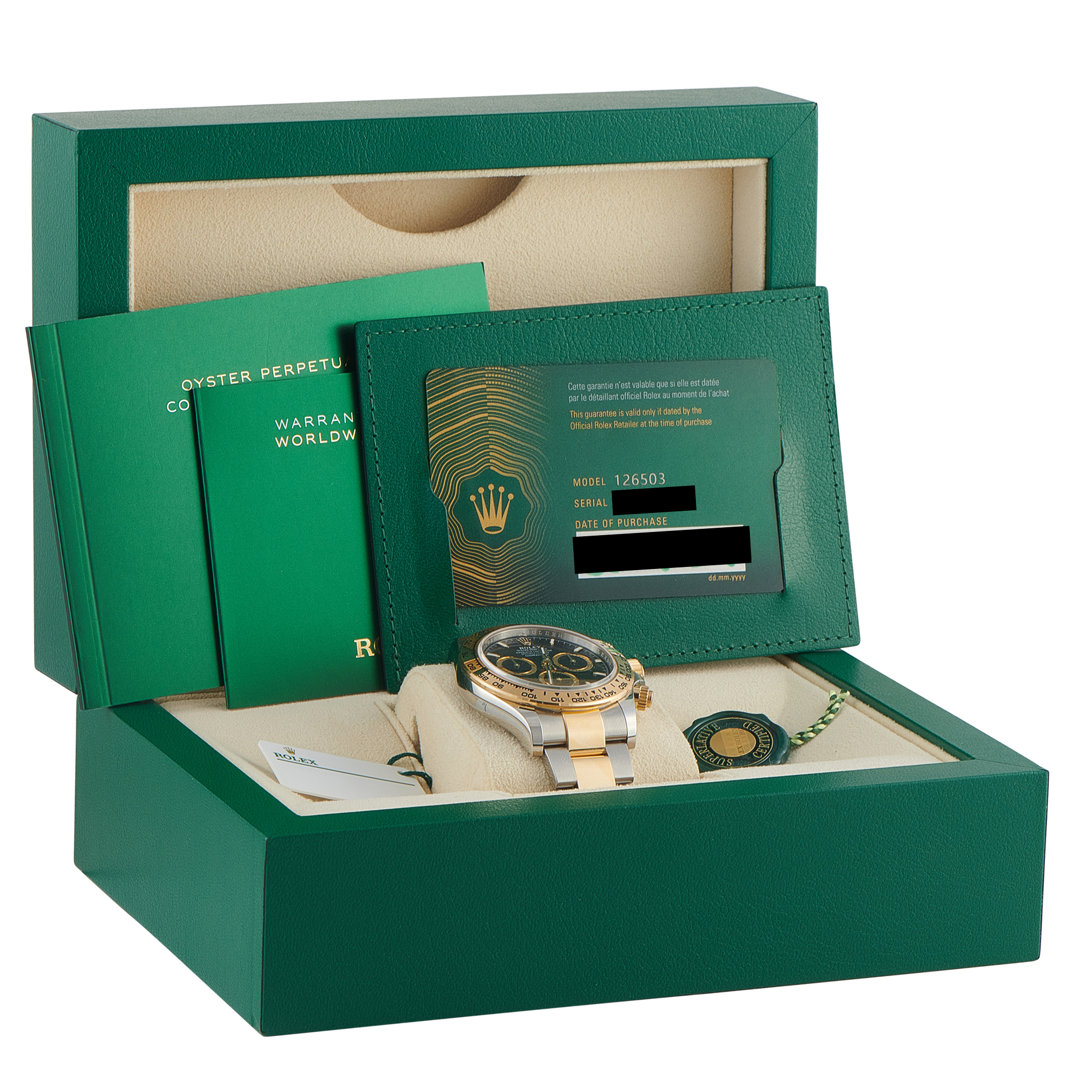 Rolex Daytona Black Dial Two-Tone Watch 126503 - Image 5