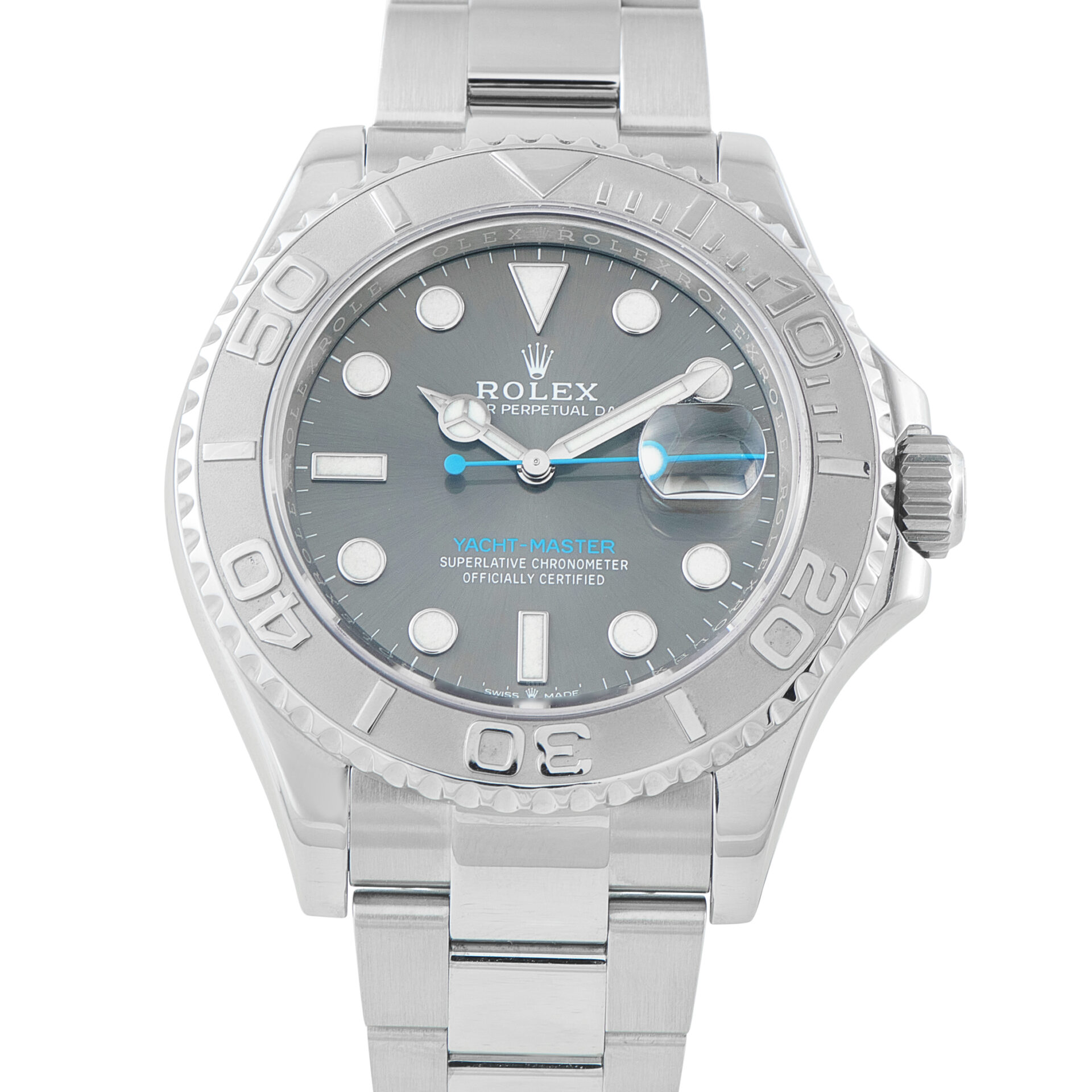 Rolex Yacht-Master 40 Slate Dial Steel Watch 126622