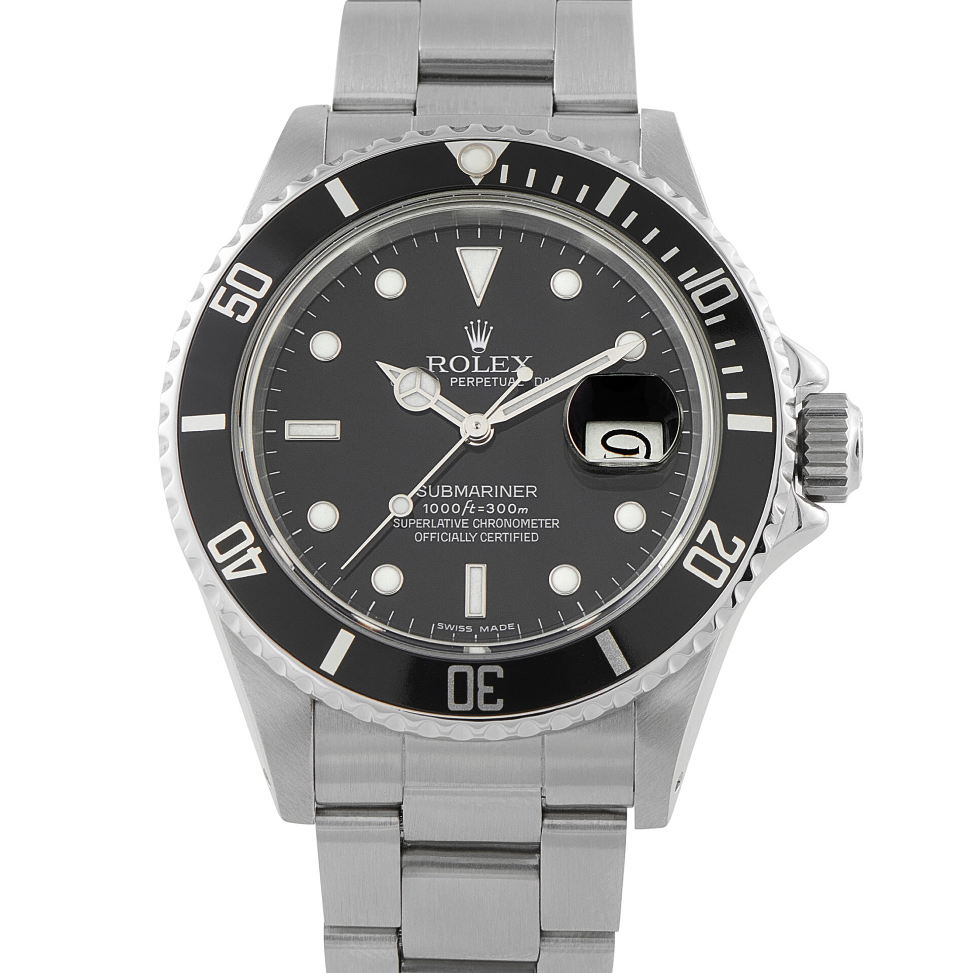 Rolex Submariner Date Steel Watch 16800