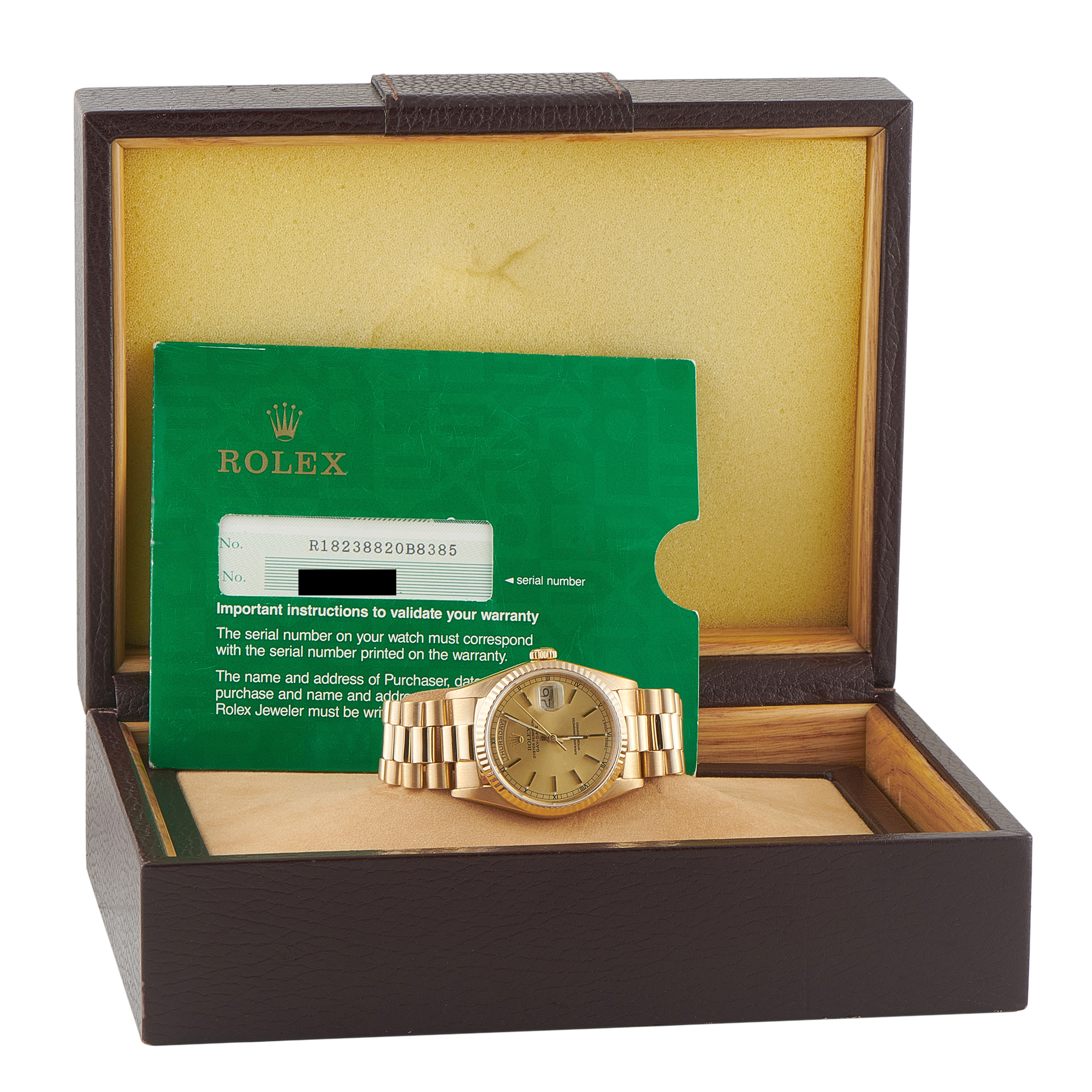 Rolex Day-Date Champagne Dial Yellow Gold President Watch 18238 - Image 5