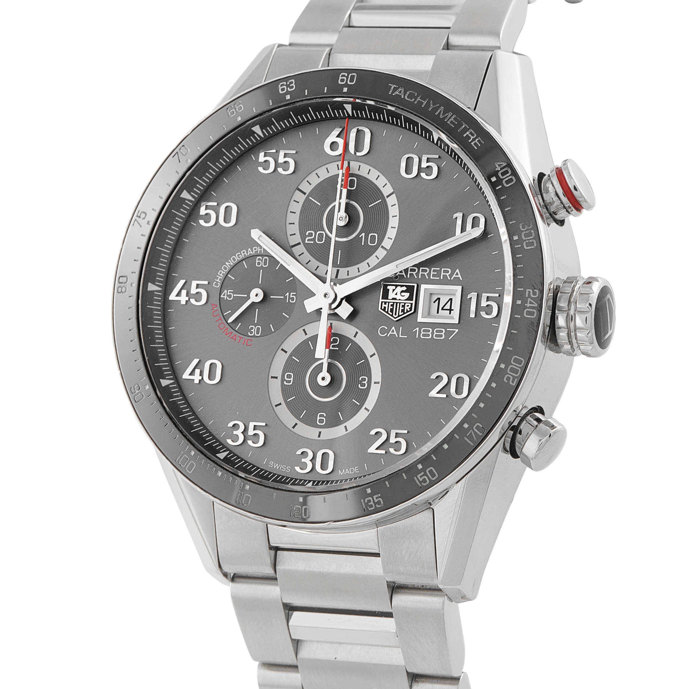 Tag Heuer Carrera Calibre 1887 Chronograph Steel Watch CAR2A11 - Image 2
