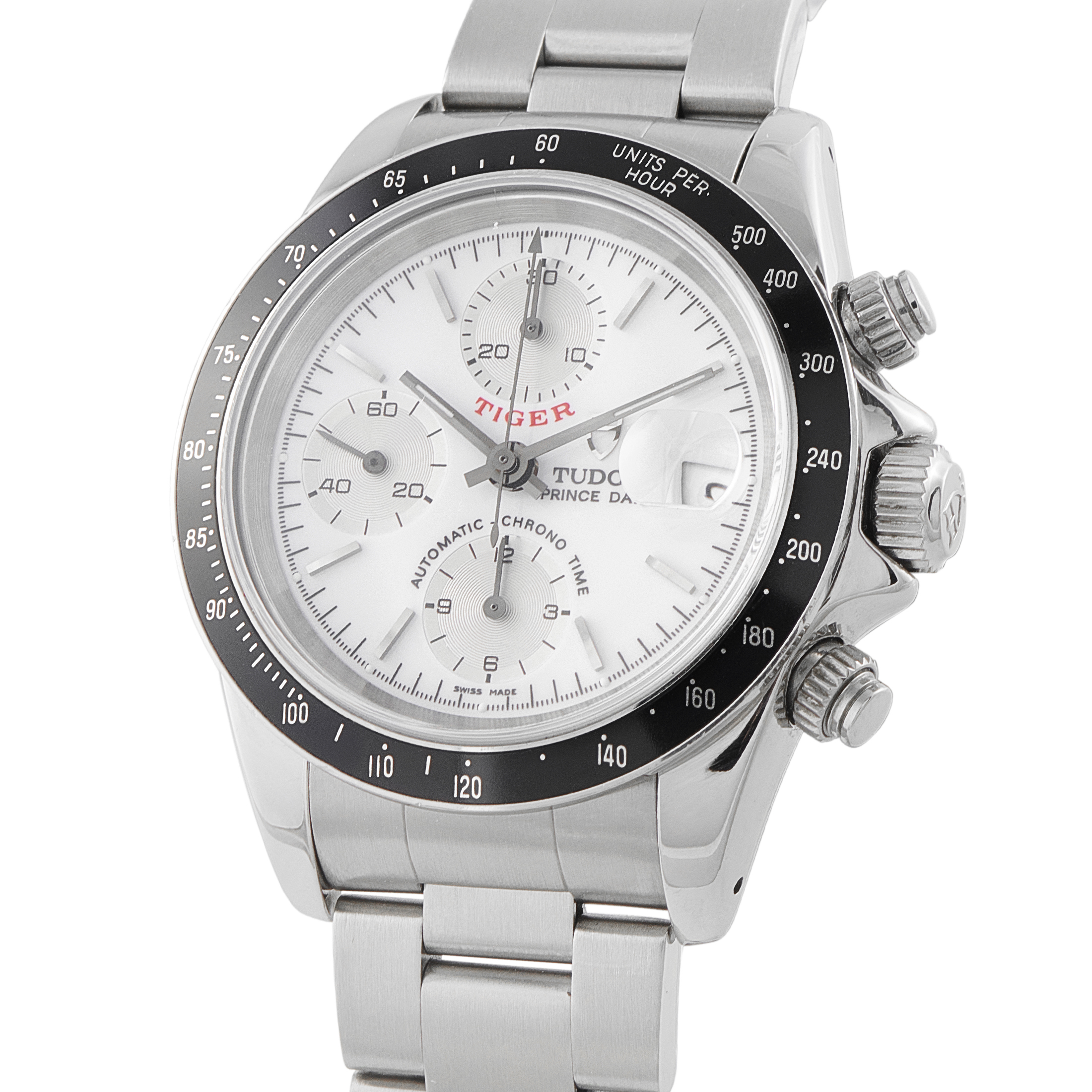 Tudor Prince Date Chronograph Tiger Edition Steel Watch 79260 - Image 2
