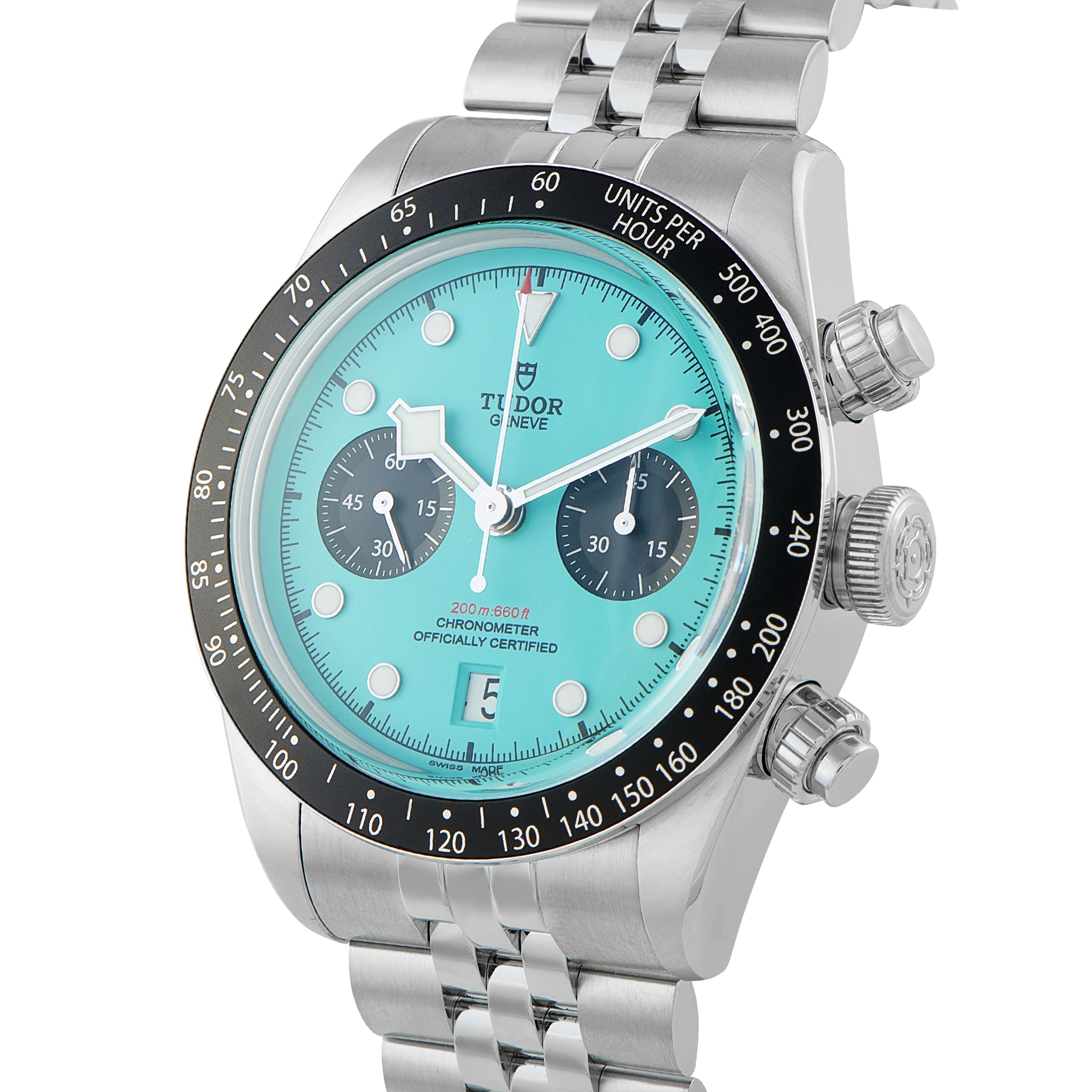 Tudor Black Bay Chrono Turquoise Dial Steel Watch 79360N - Image 2