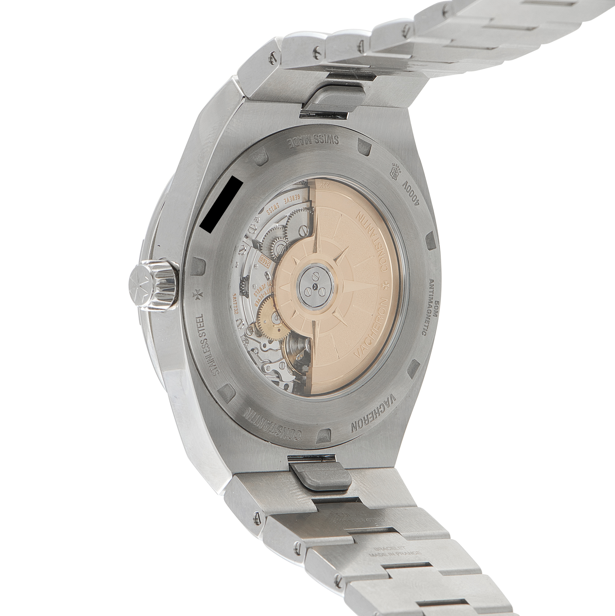 Vacheron Constantin Overseas Moon Phase Retrograde Date Steel Watch 4000V/210A-B911 x40ac911 - Image 3