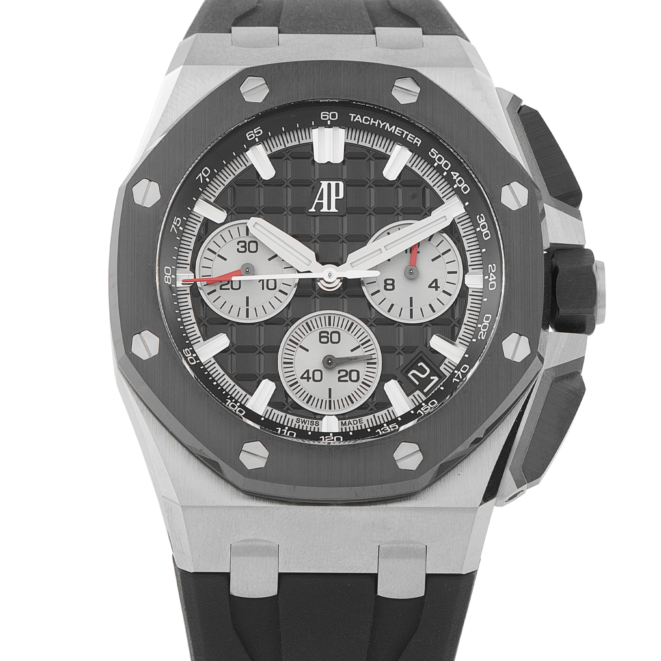 Audemars Piguet Royal Oak Offshore Black Ceramic and Steel Watch 26420SO.OO.A002CA.01