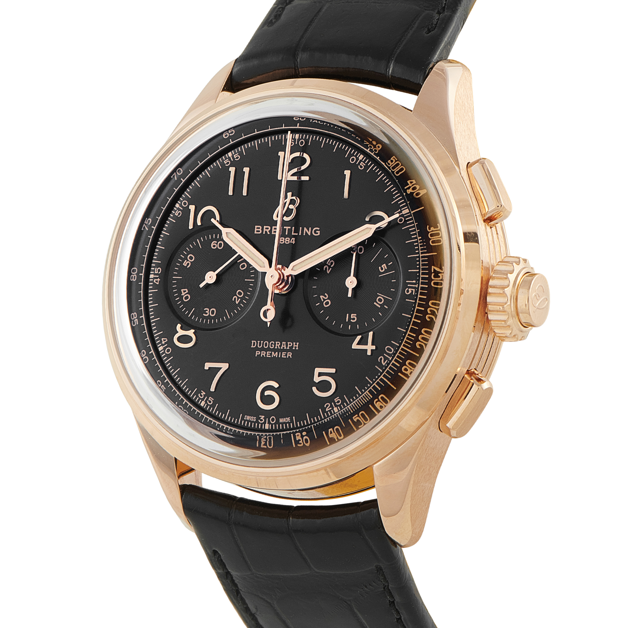 Breitling Premier B15 Duograph 42 Red Gold Watch RB1510 - Image 2