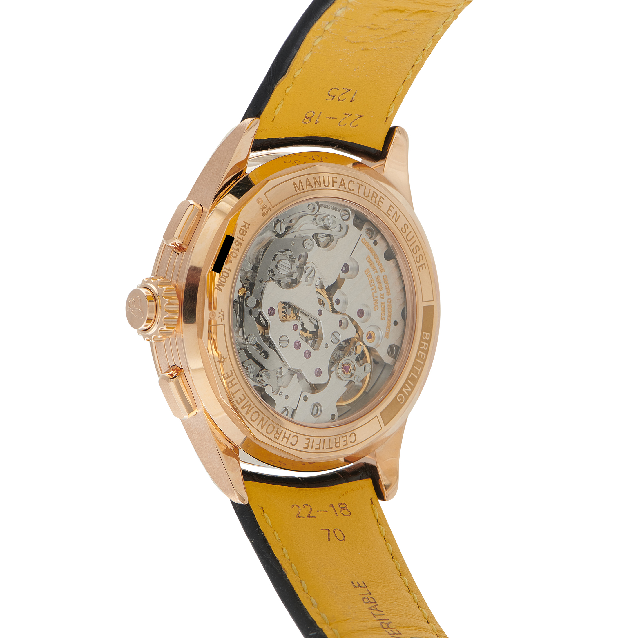 Breitling Premier B15 Duograph 42 Red Gold Watch RB1510 - Image 3
