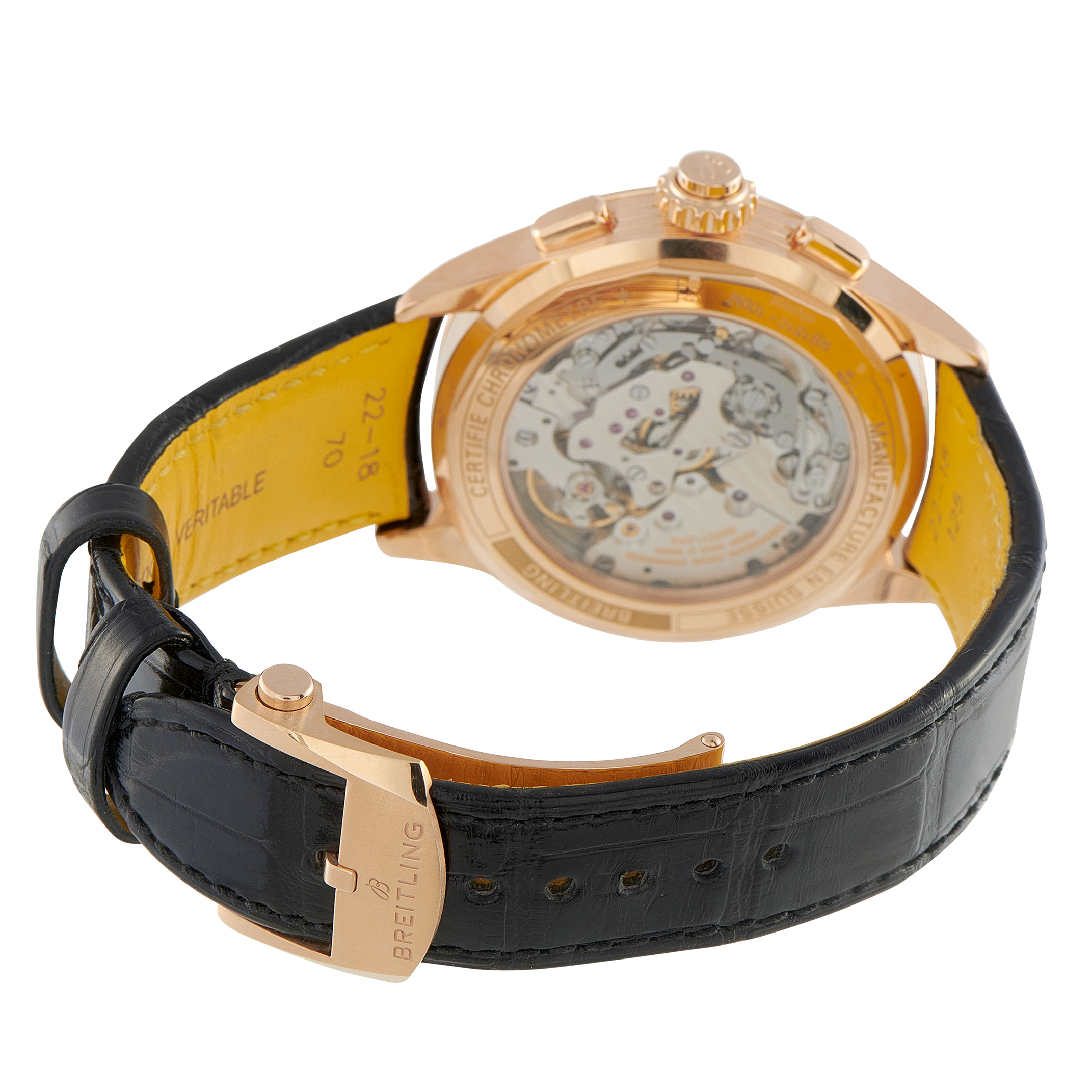 Breitling Premier B15 Duograph 42 Red Gold Watch RB1510 - Image 4