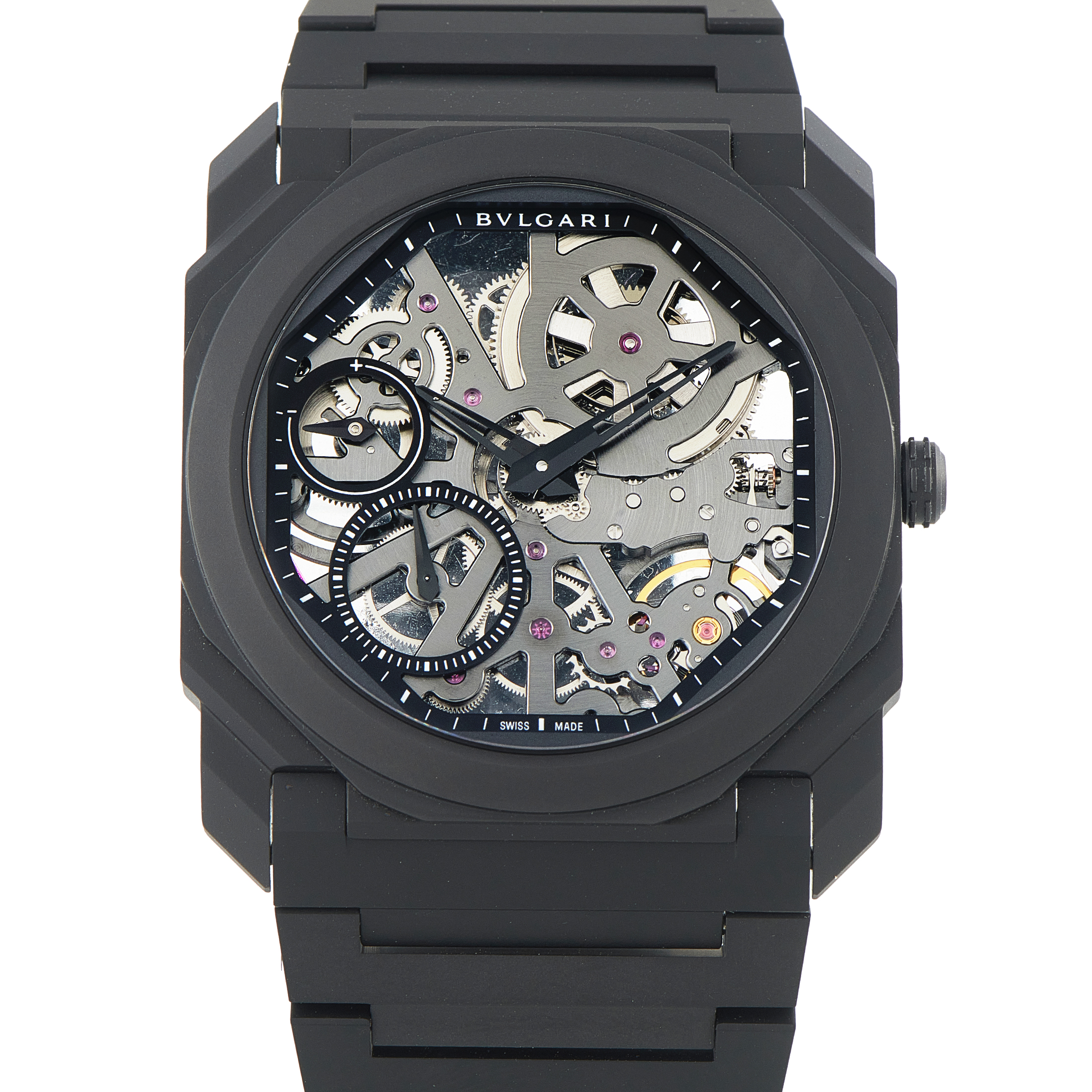 Bvlgari Octo Finissimo Skeleton Black Ceramic Watch 103126