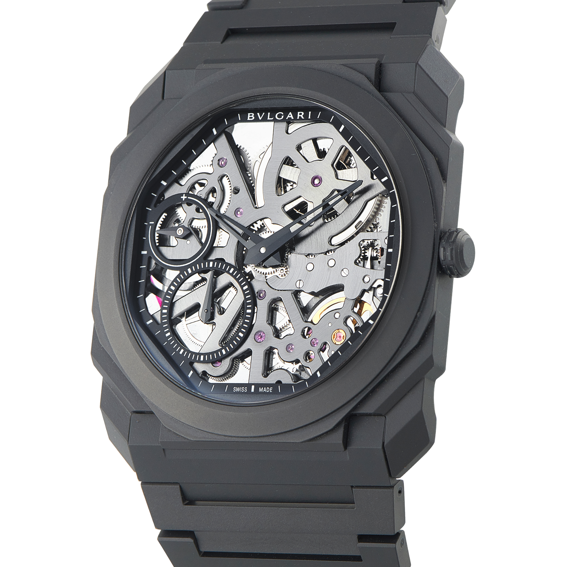 Bvlgari Octo Finissimo Skeleton Black Ceramic Watch 103126 - Image 2