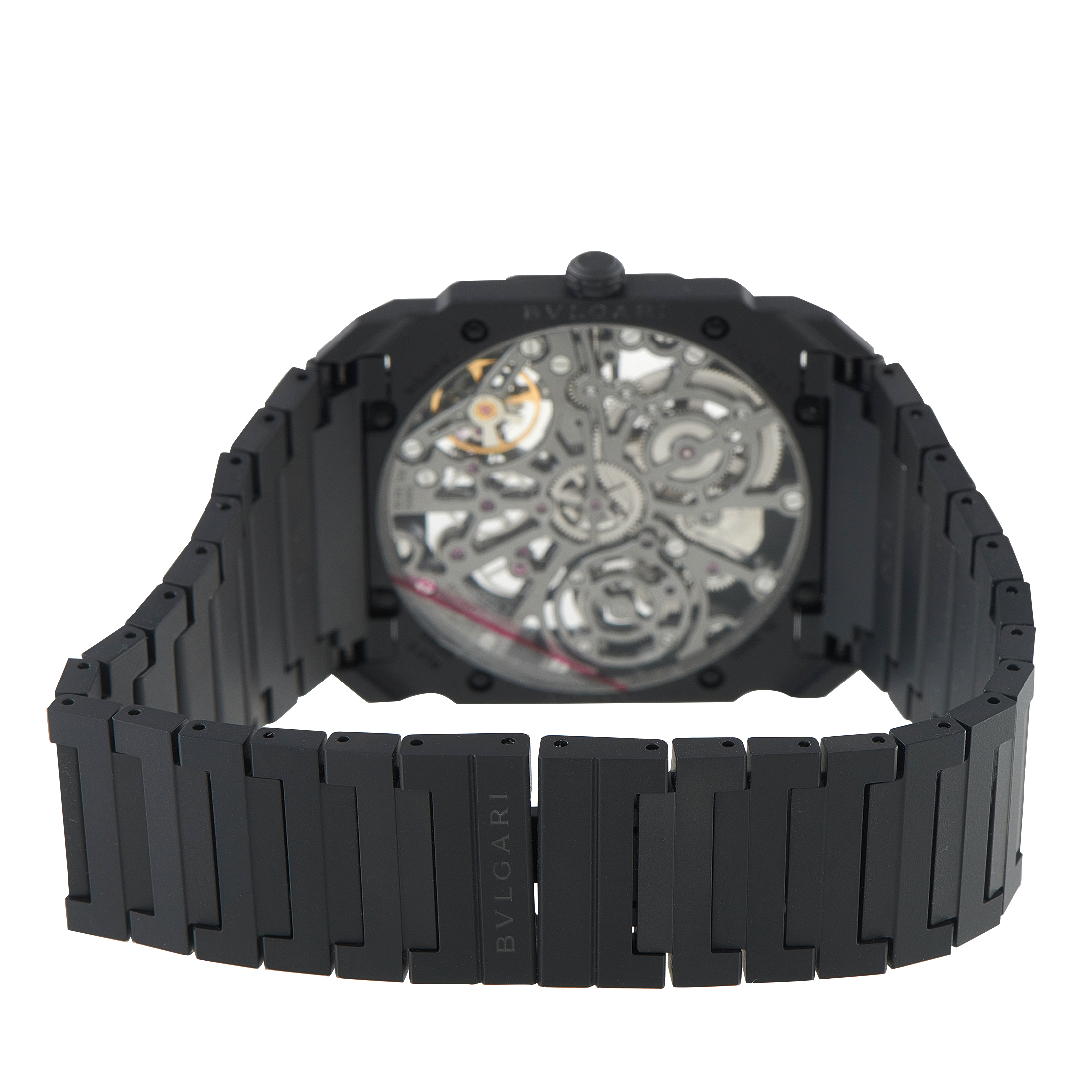 Bvlgari Octo Finissimo Skeleton Black Ceramic Watch 103126 - Image 4