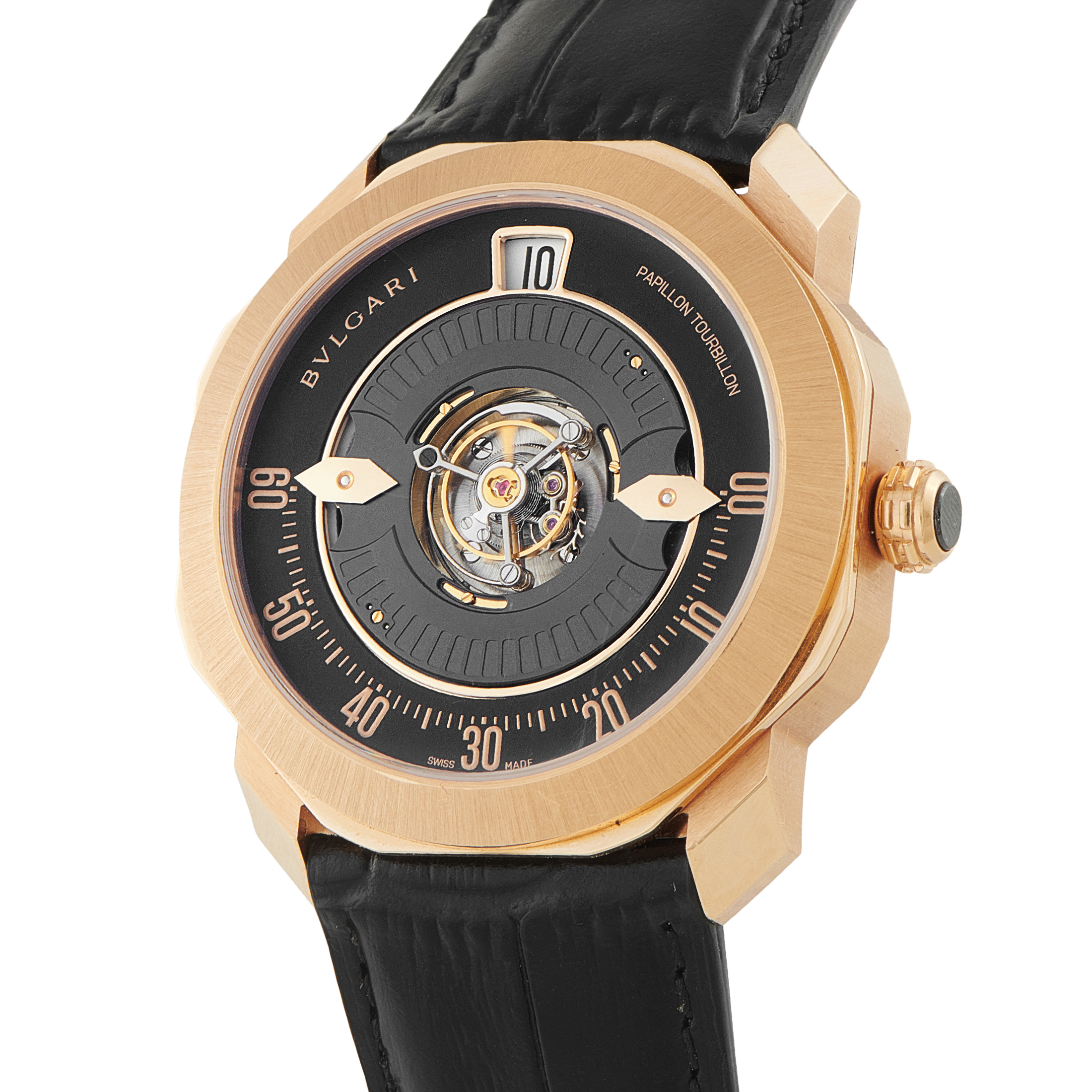 Bvlgari Octo Roma Papillon Central Rose Gold Watch 103475 - Image 2