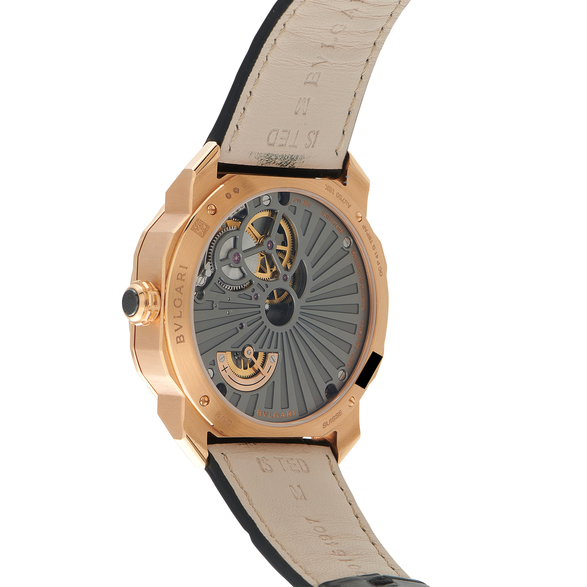 Bvlgari Octo Roma Papillon Central Rose Gold Watch 103475 - Image 3