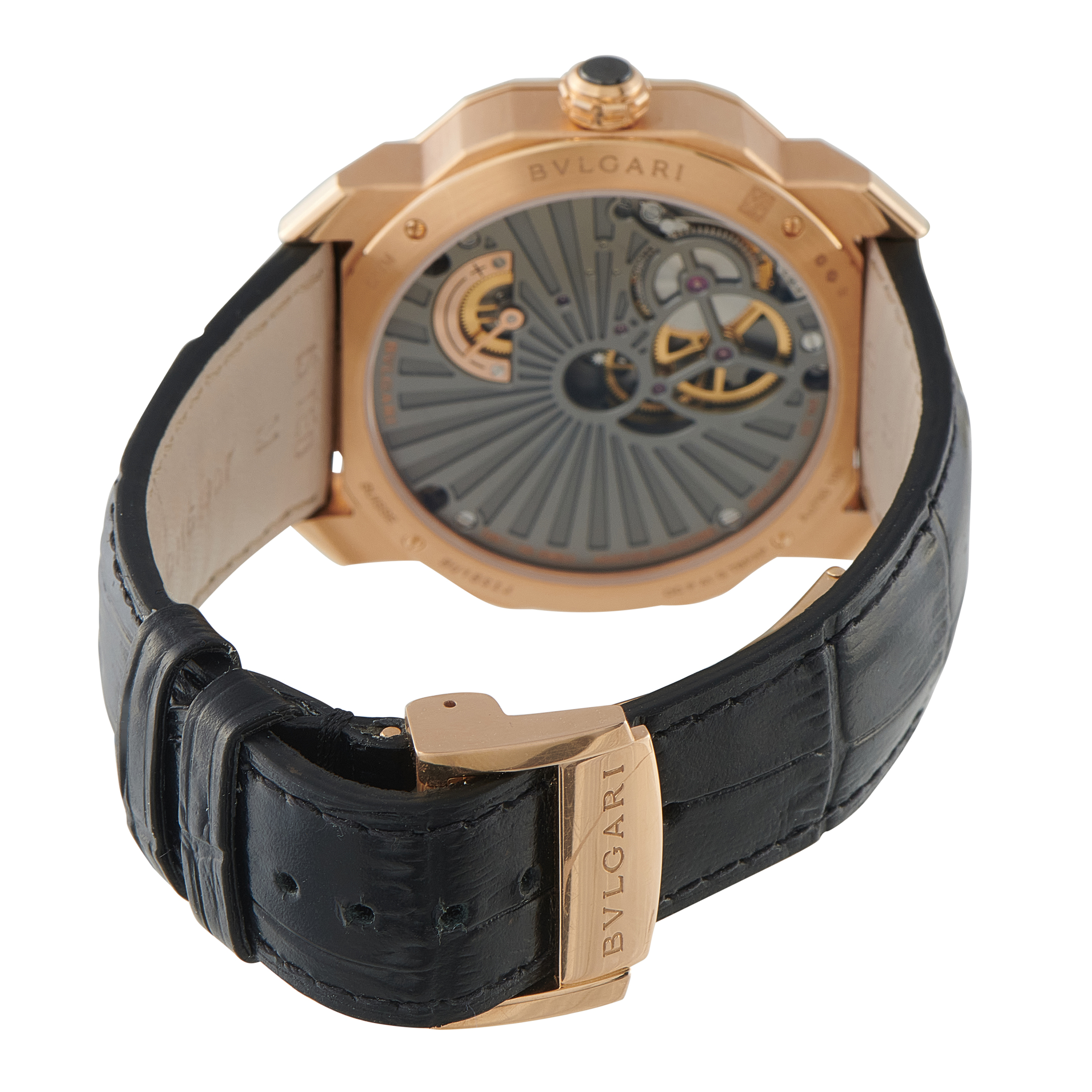 Bvlgari Octo Roma Papillon Central Rose Gold Watch 103475 - Image 4