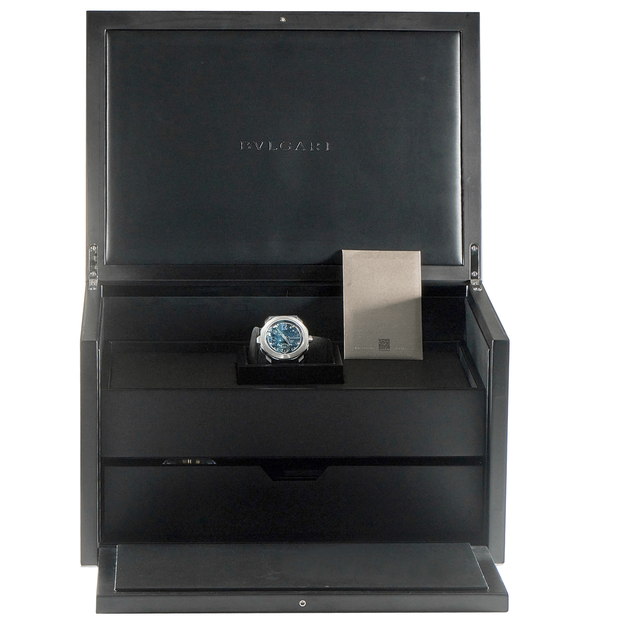Bvlgari Octo Roma Blue Carillon Tourbillon Limited Edition Platinum Watch 103627 - Image 5