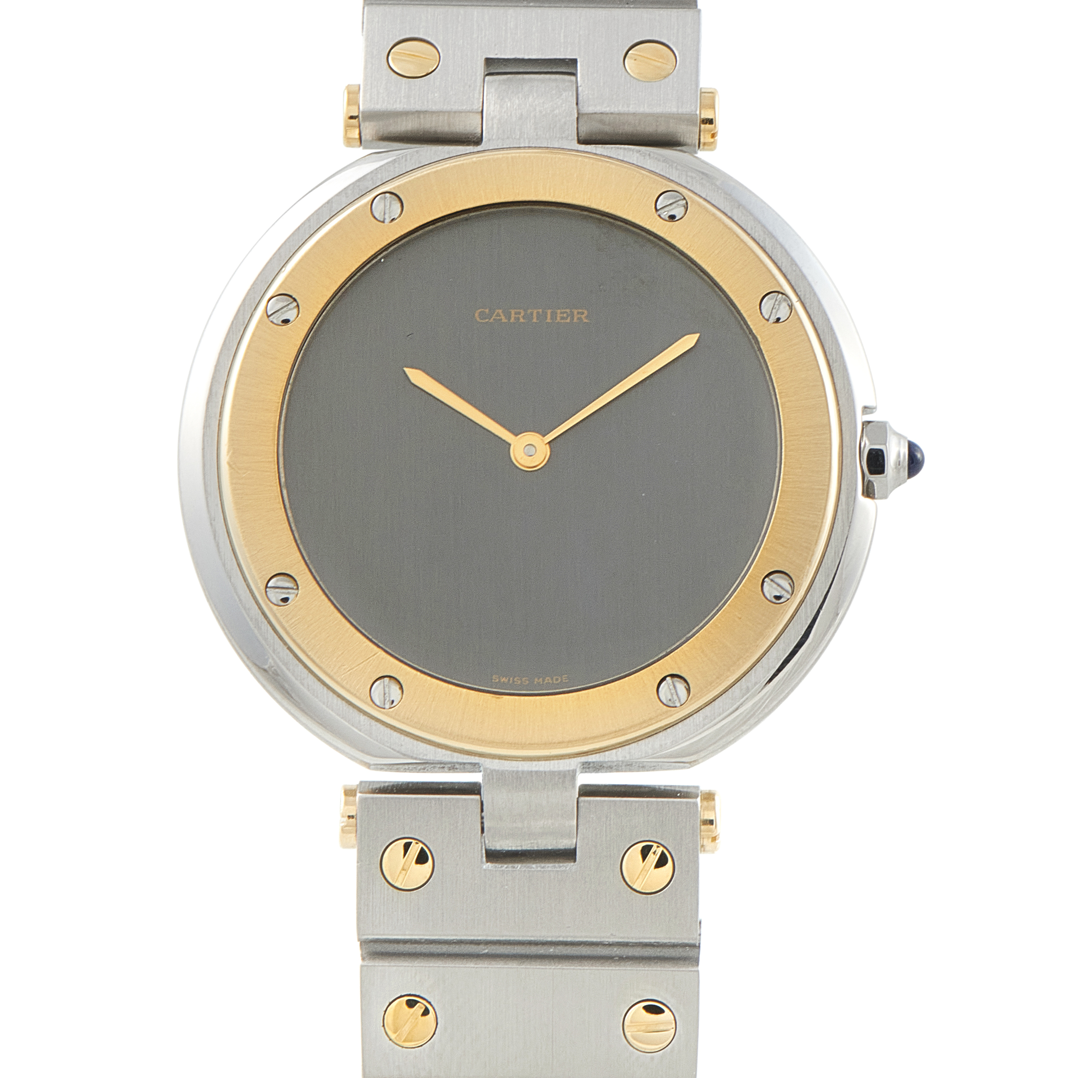 Cartier Ronde Vendôme Black Dial Two-Tone Watch 8191