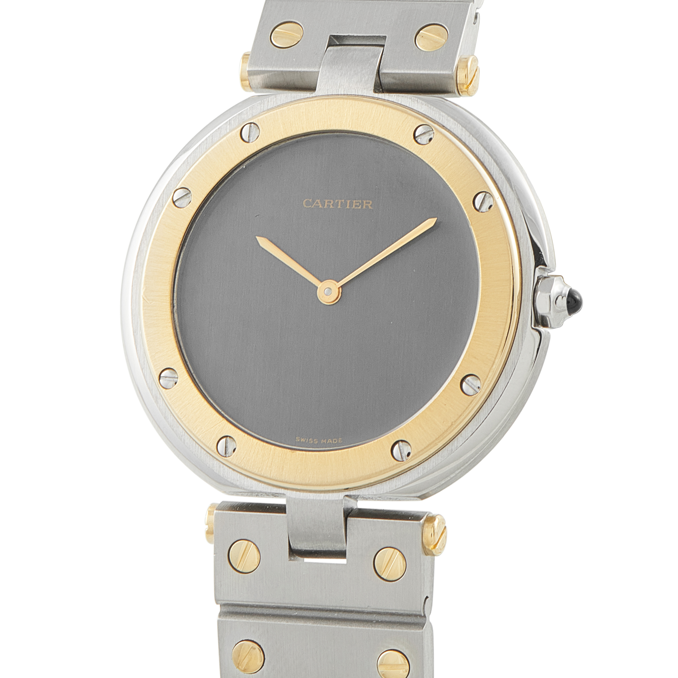 Cartier Ronde Vendôme Black Dial Two-Tone Watch 8191 - Image 2