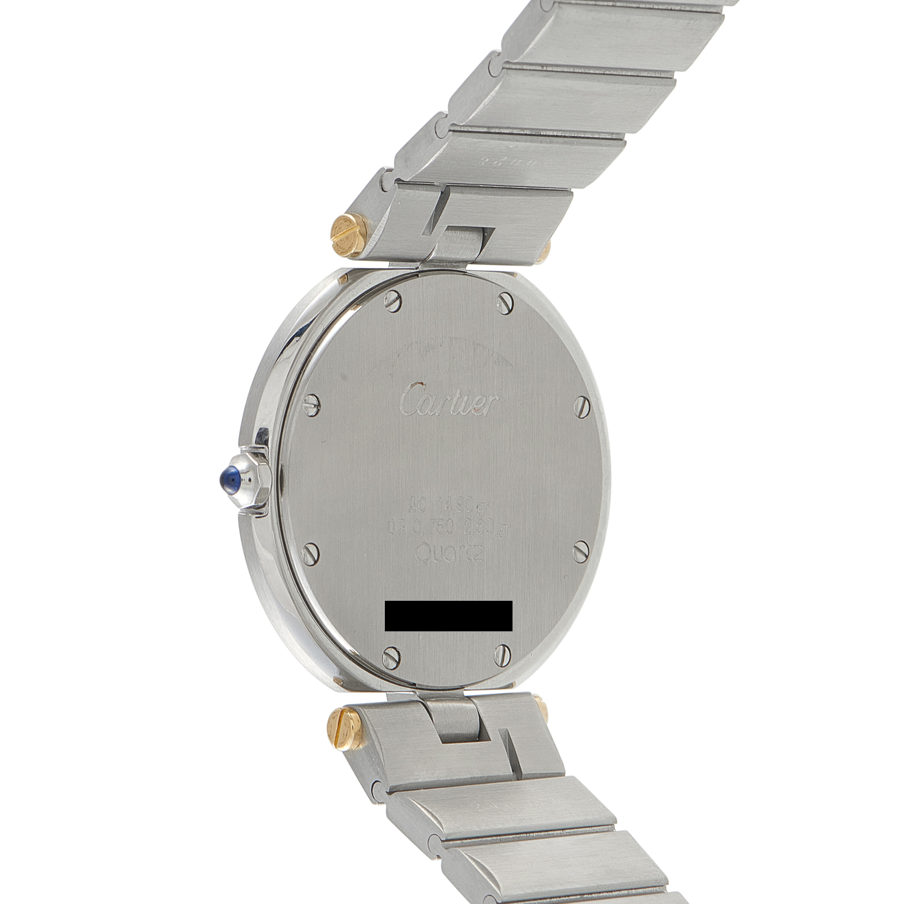 Cartier Ronde Vendôme Black Dial Two-Tone Watch 8191 - Image 3