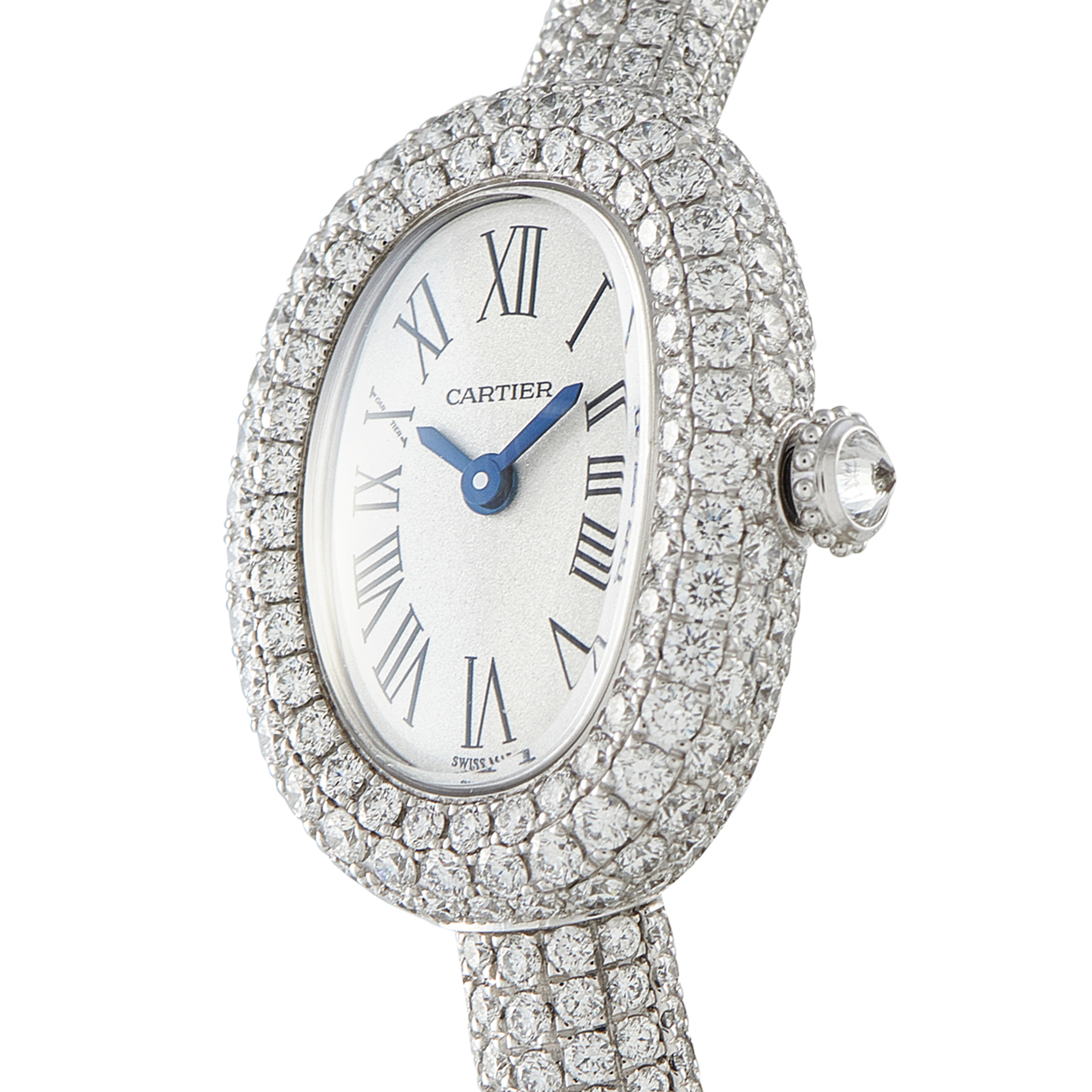 Cartier Baignoire Diamond and 18K White Gold Ladies Watch hpi01773 - Image 2