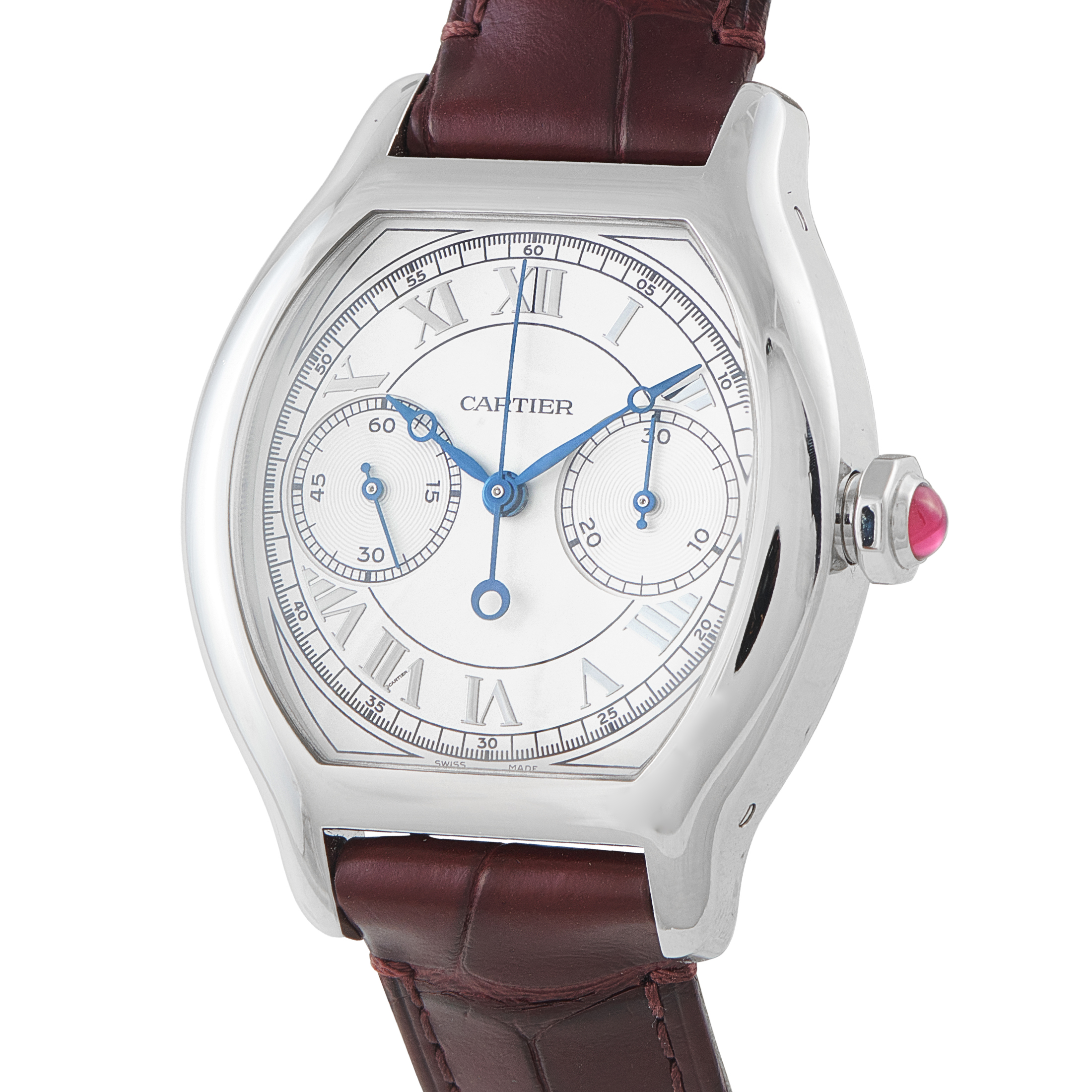 Cartier Privé Tortue Platinum Watch whto0008 - Image 2
