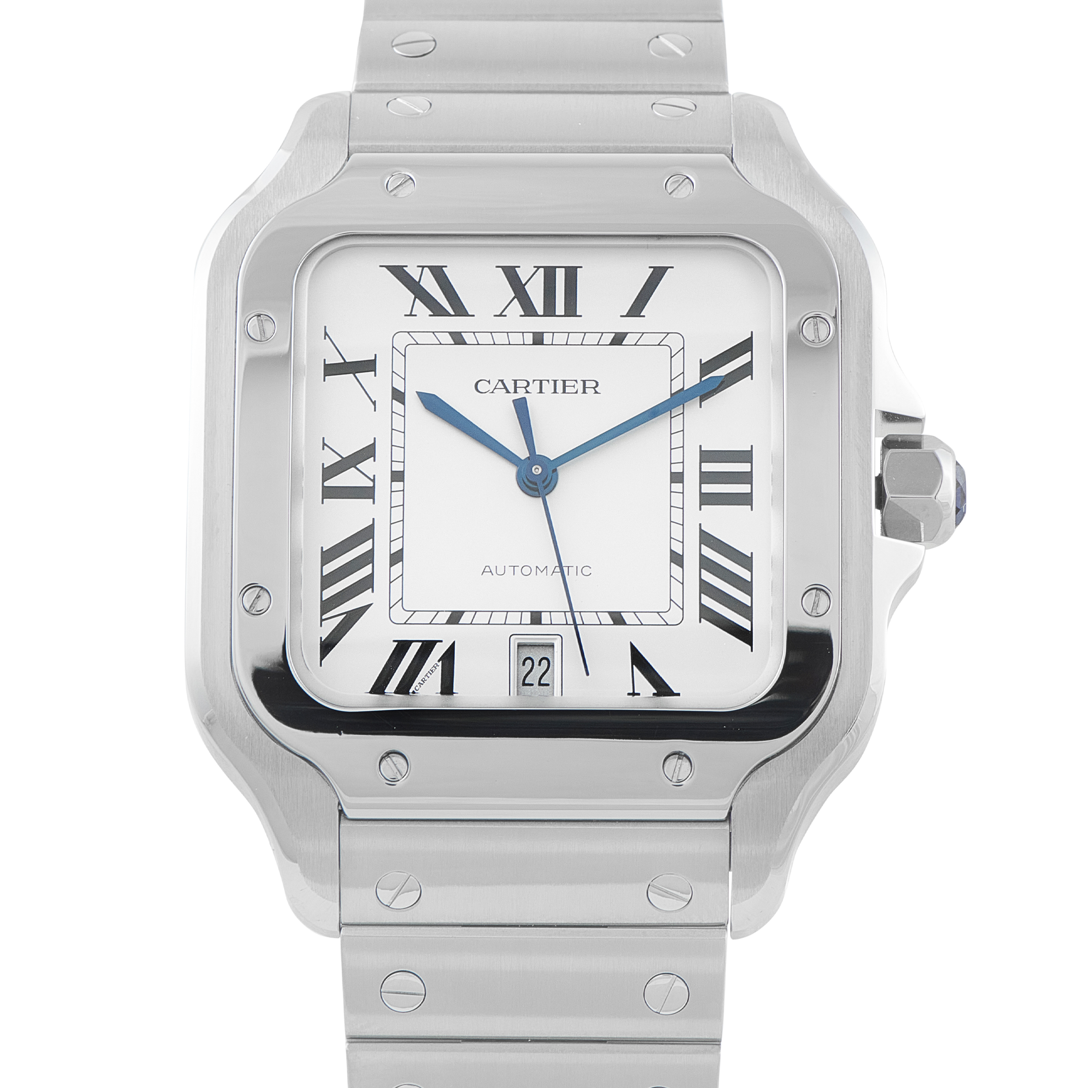 Cartier Santos Large Model Steel Watch WSSA0018