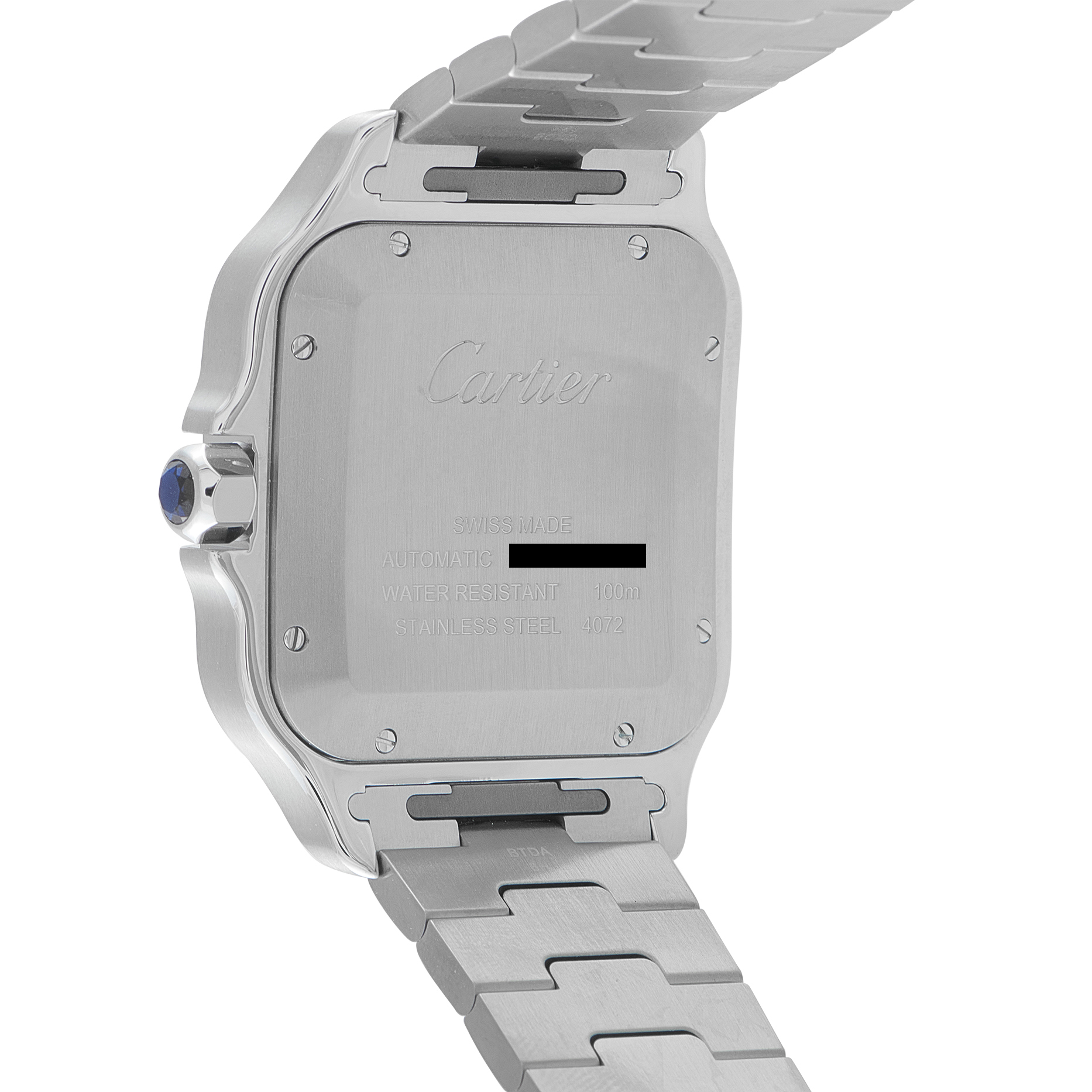 Cartier Santos Large Model Steel Watch WSSA0018 - Image 3