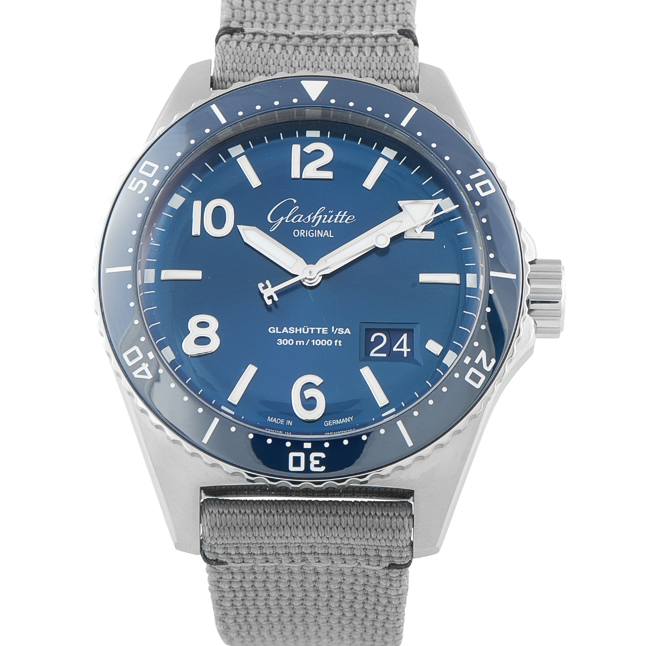 Glashutte Original SeaQ Panorama Date Steel Watch 1-36-13-02-81-34